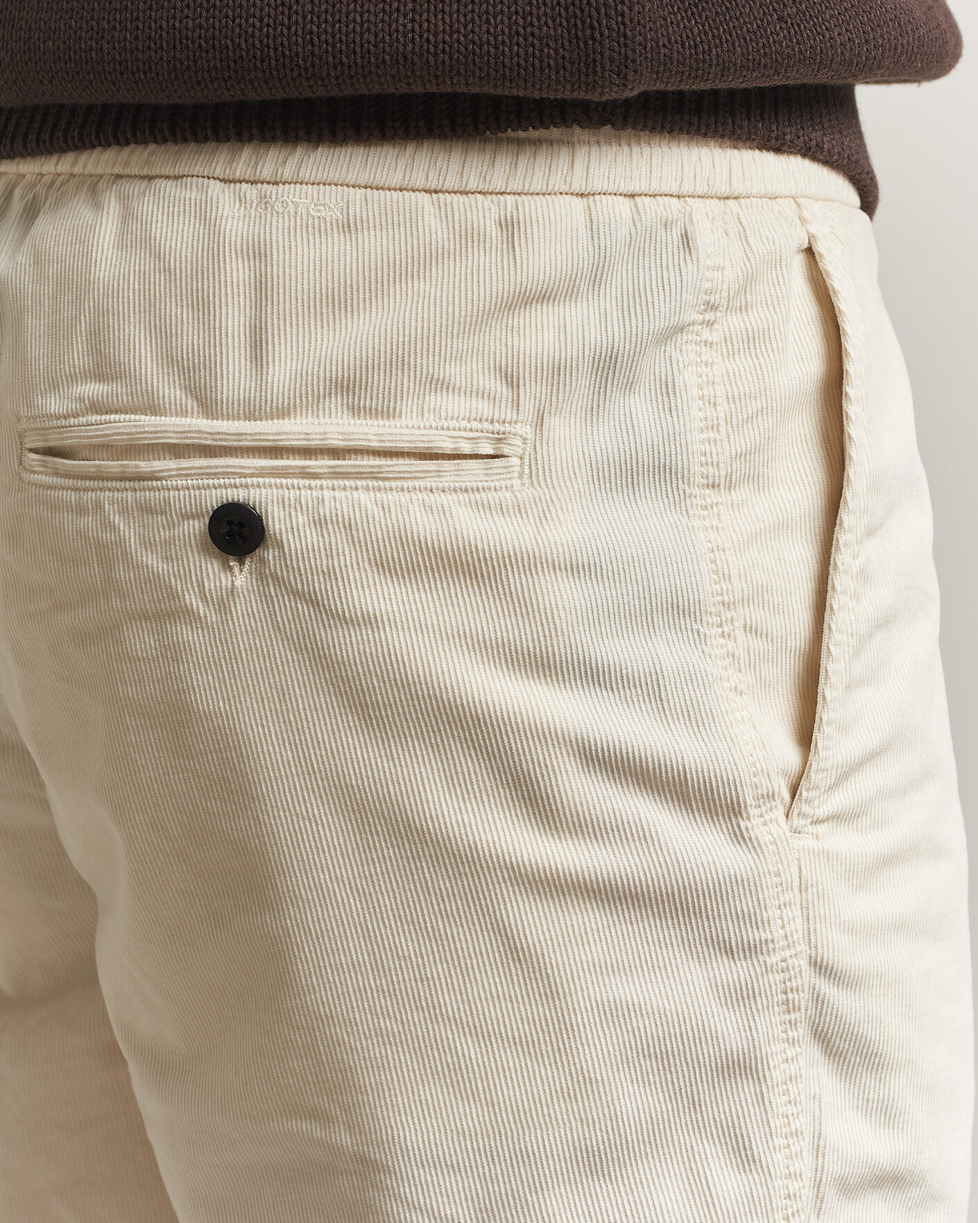 Herren | Shorts | Incotex | Baby Corduroy Drawstring Shorts Off White