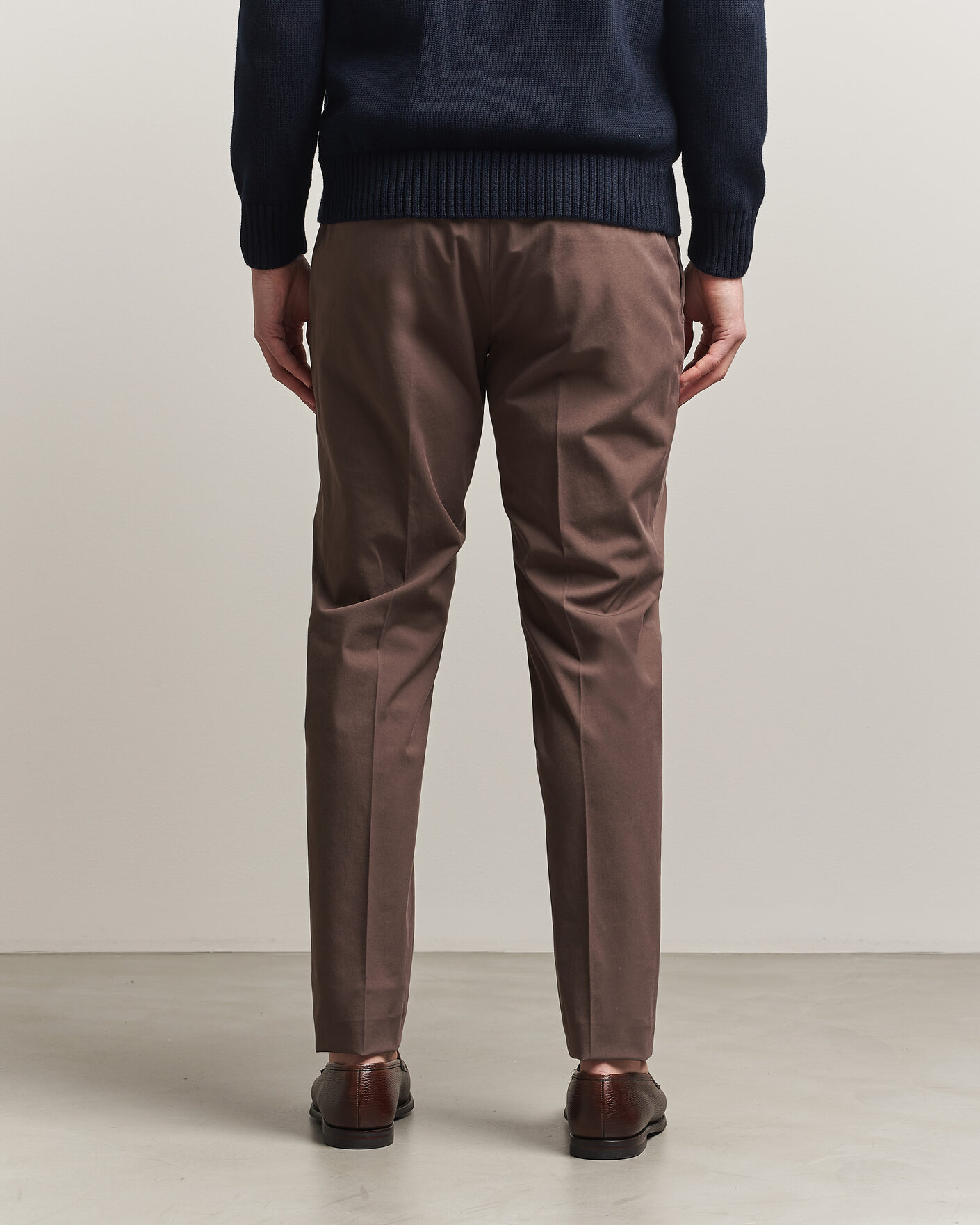 Herren | Hosen | Incotex | Slim Fit Comfort Chinos Dark Brown