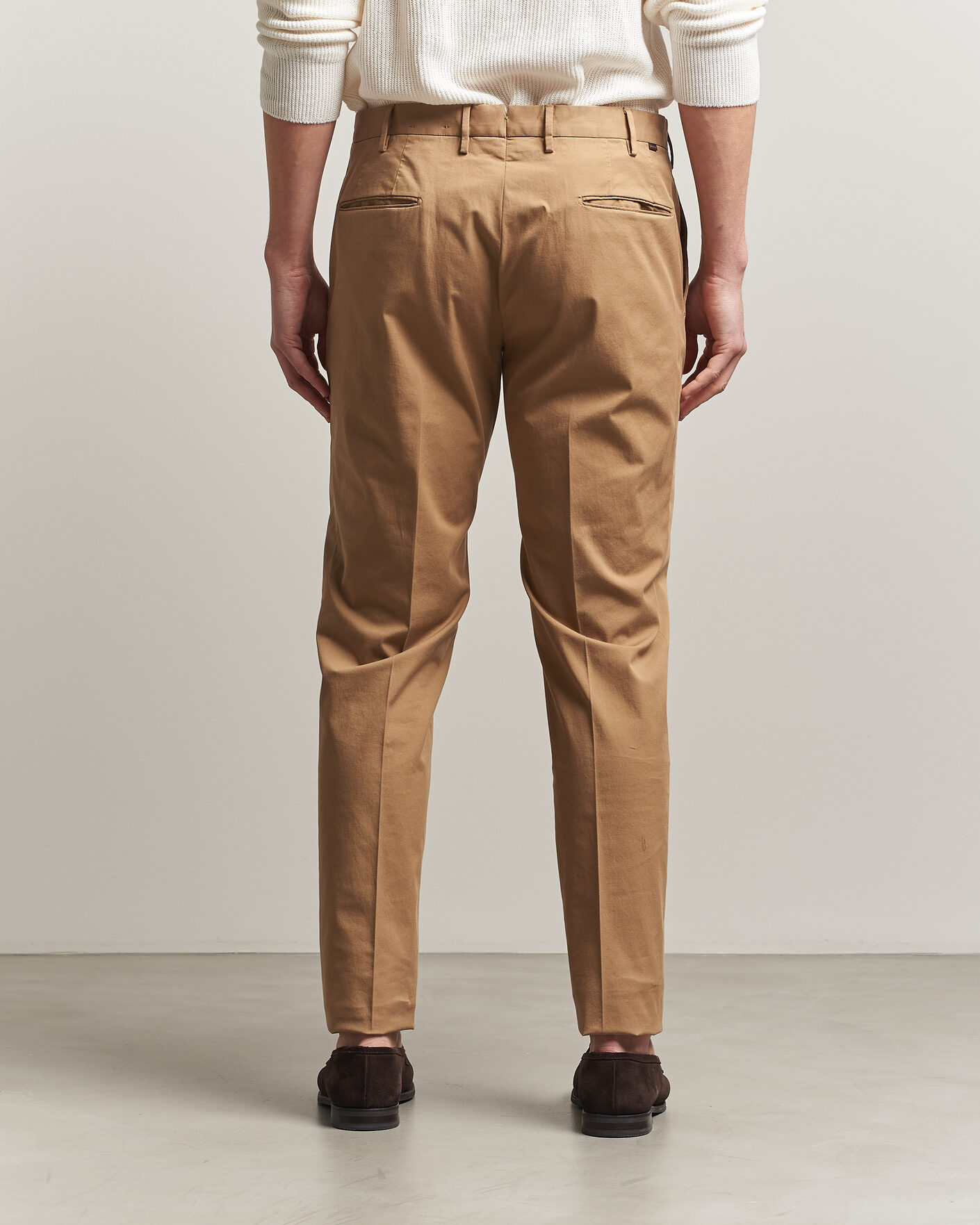 Herren | Hosen | Incotex | Slim Fit Comfort Chinos Khaki