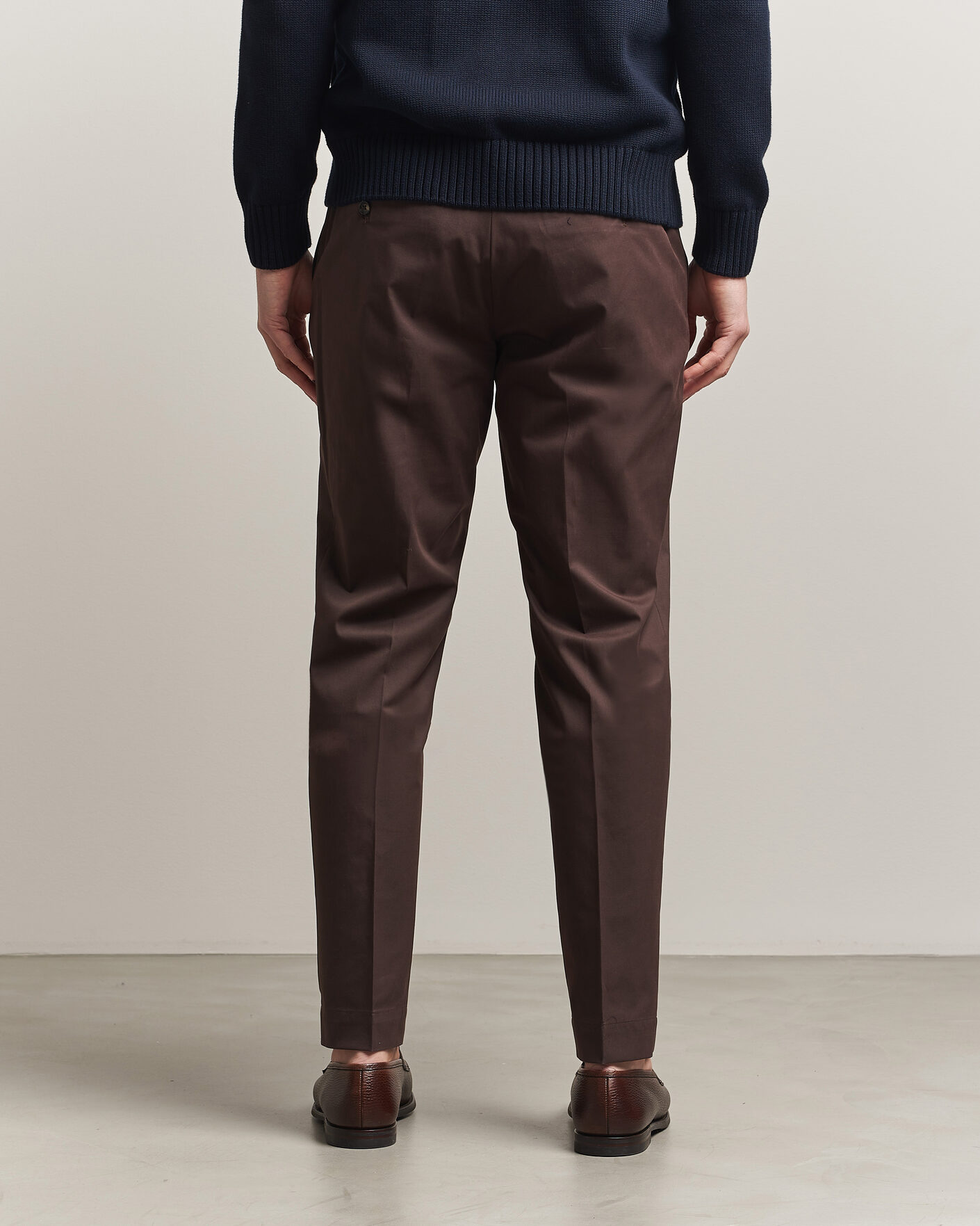 Herren | Hosen | Incotex | Regular Fit Flexgab Cotton Chinos Dark Brown