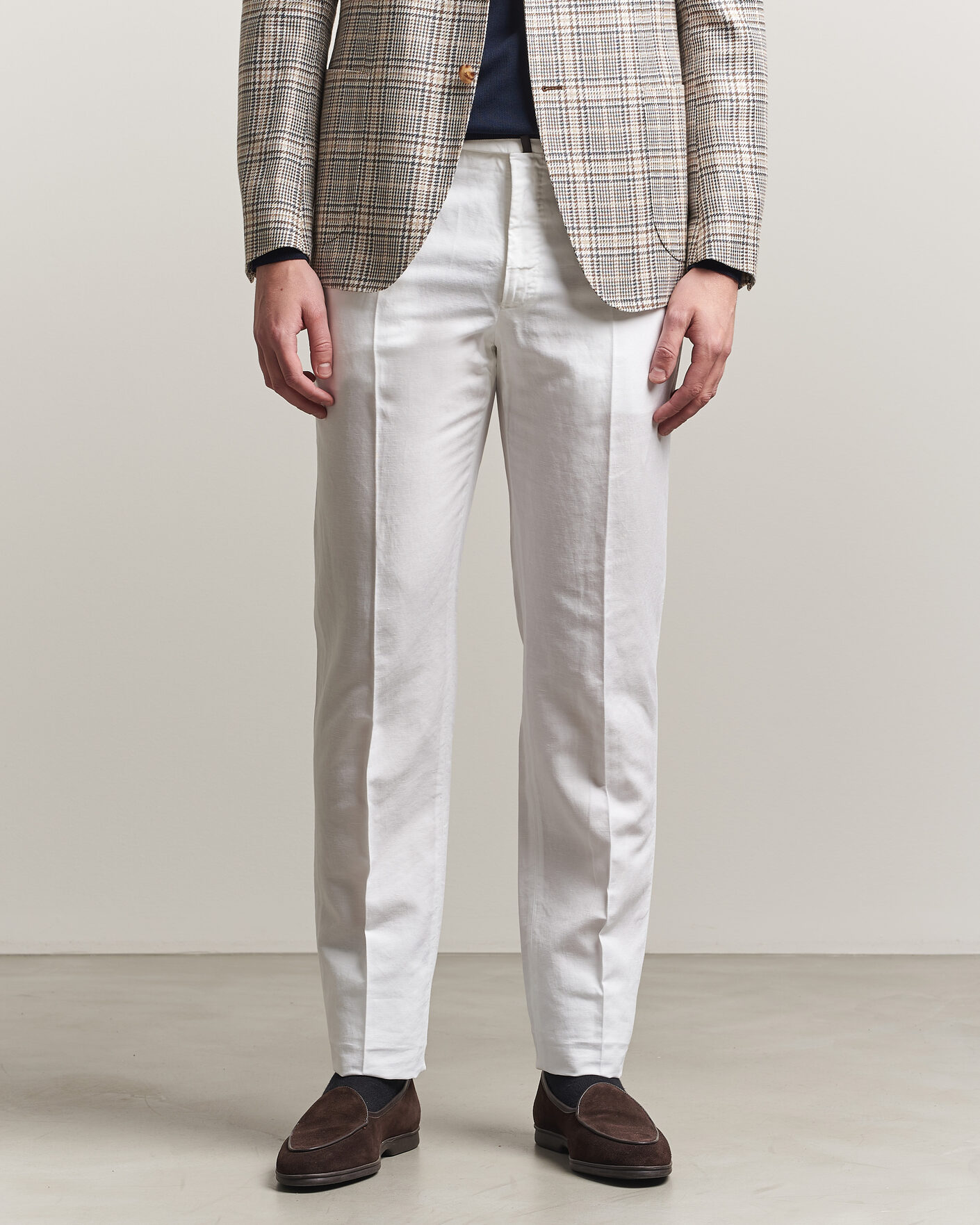 Herren | Hosen | Incotex | Regular Fit Chinolino Trousers White