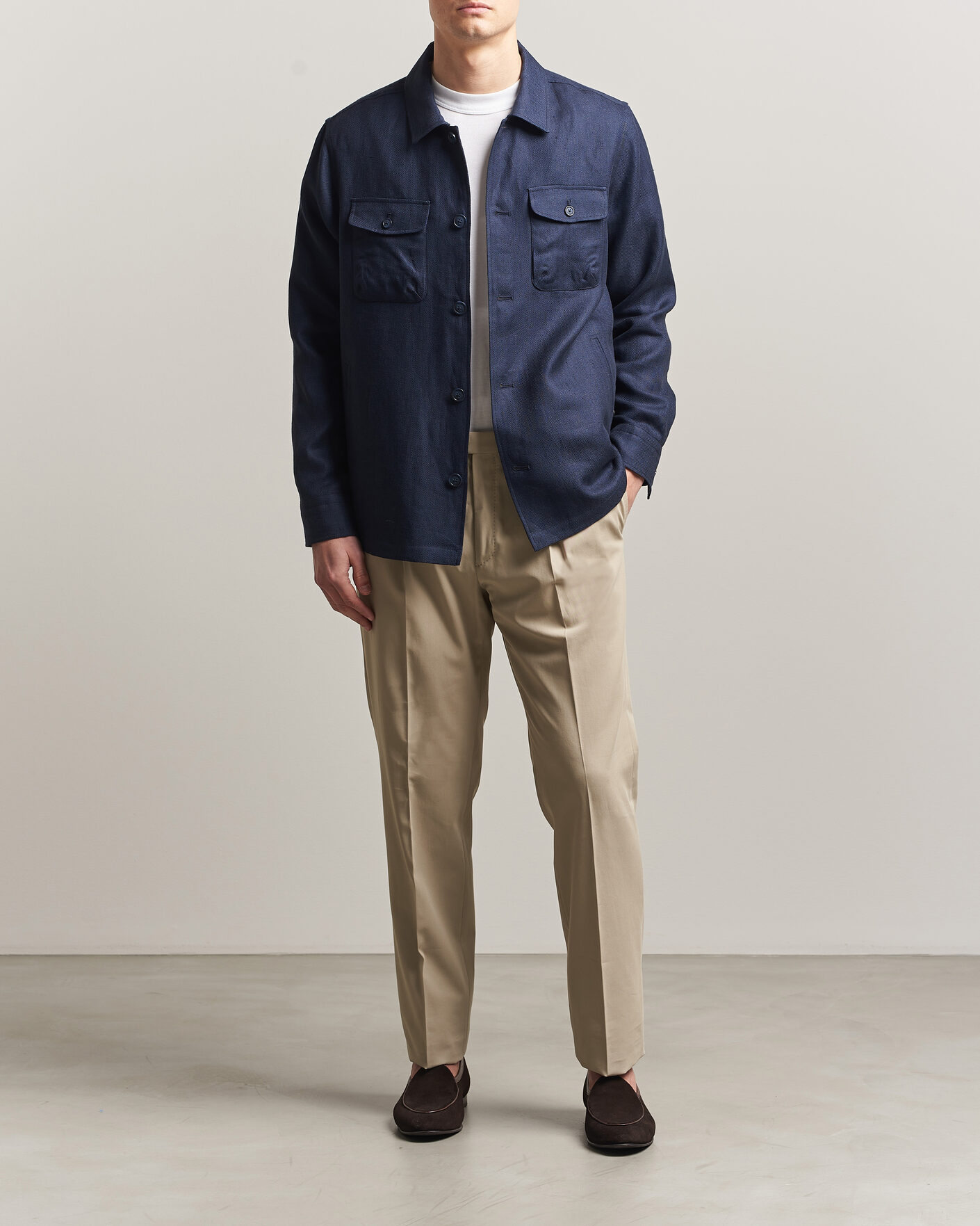 Herren | Hosen | Incotex | Ice Cotton Twill Pants Sand