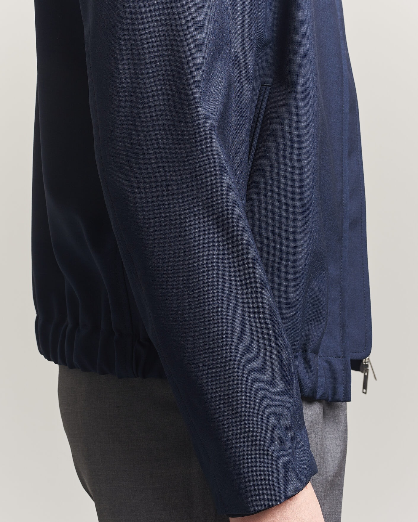Herren | Jacken | Incotex | Primo Wool Shirt Jacket Navy