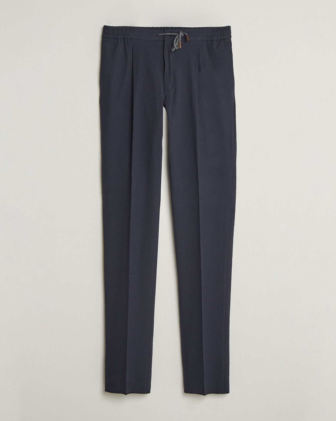 Herren | Hosen | Incotex | Tapered Fit Seersucker Pants Navy
