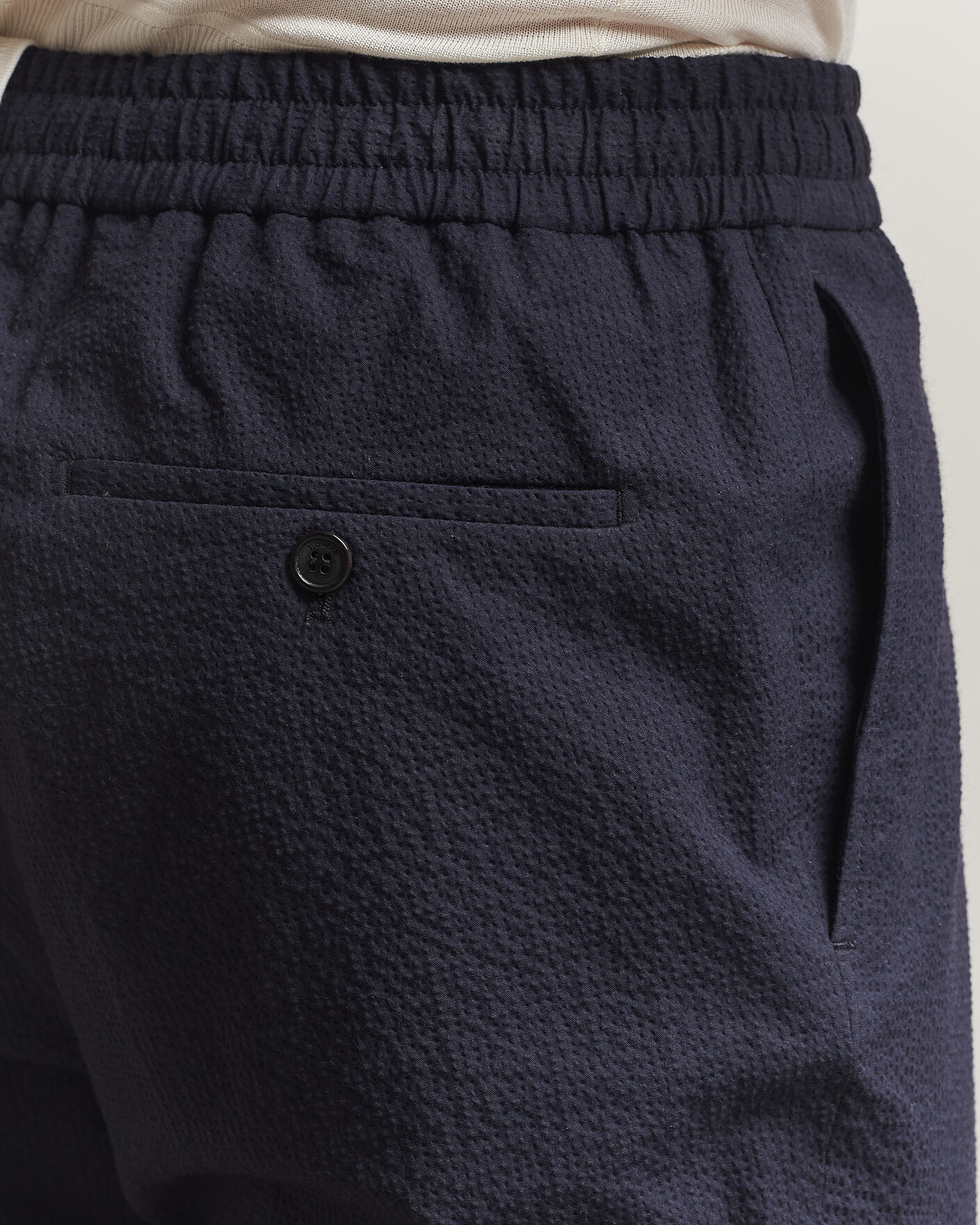 Herren | Hosen | Incotex | Tapered Fit Seersucker Pants Navy