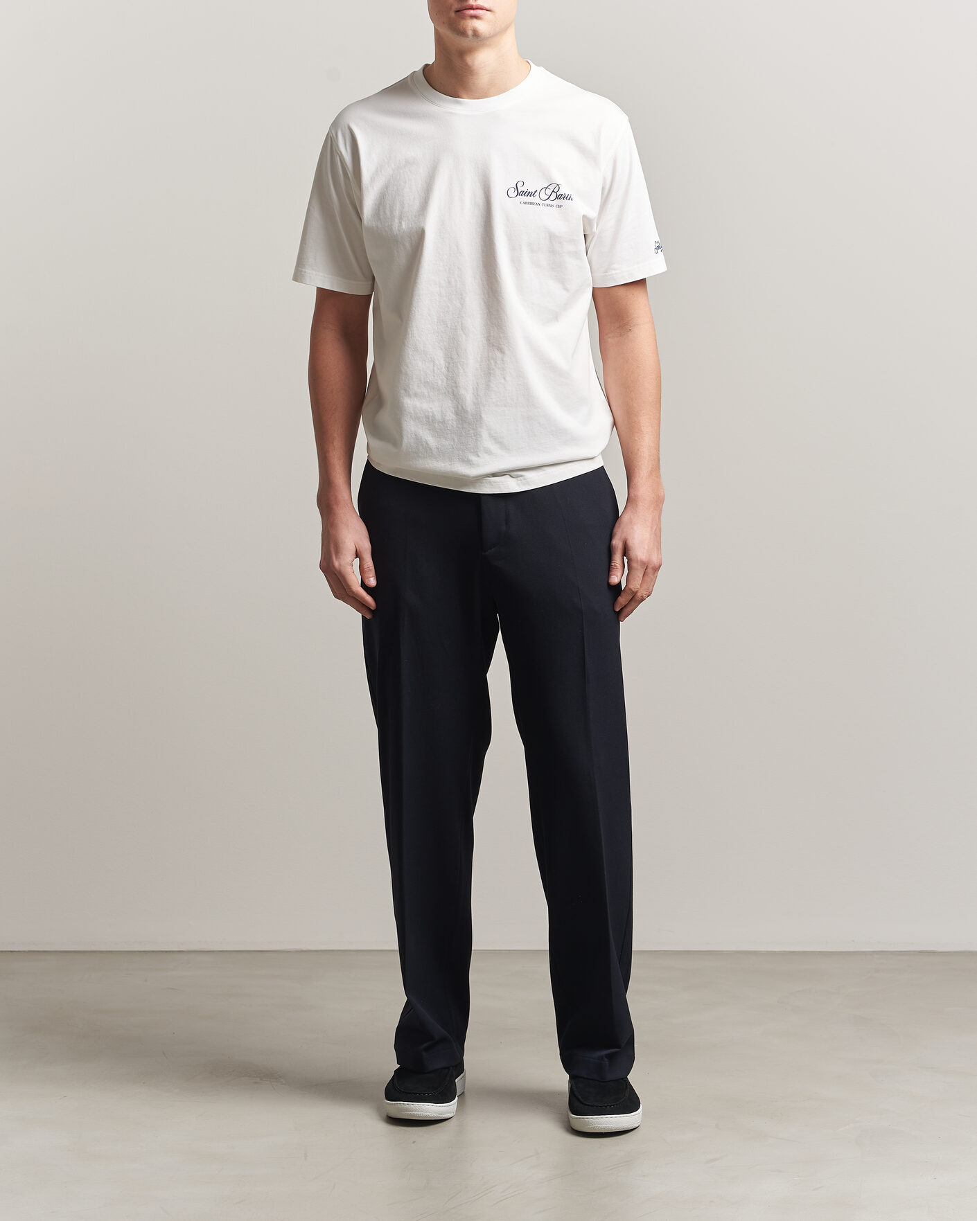 Herren | T-Shirts | MC2 Saint Barth | Back Printed Cotton T-Shirt Gustavia Cup