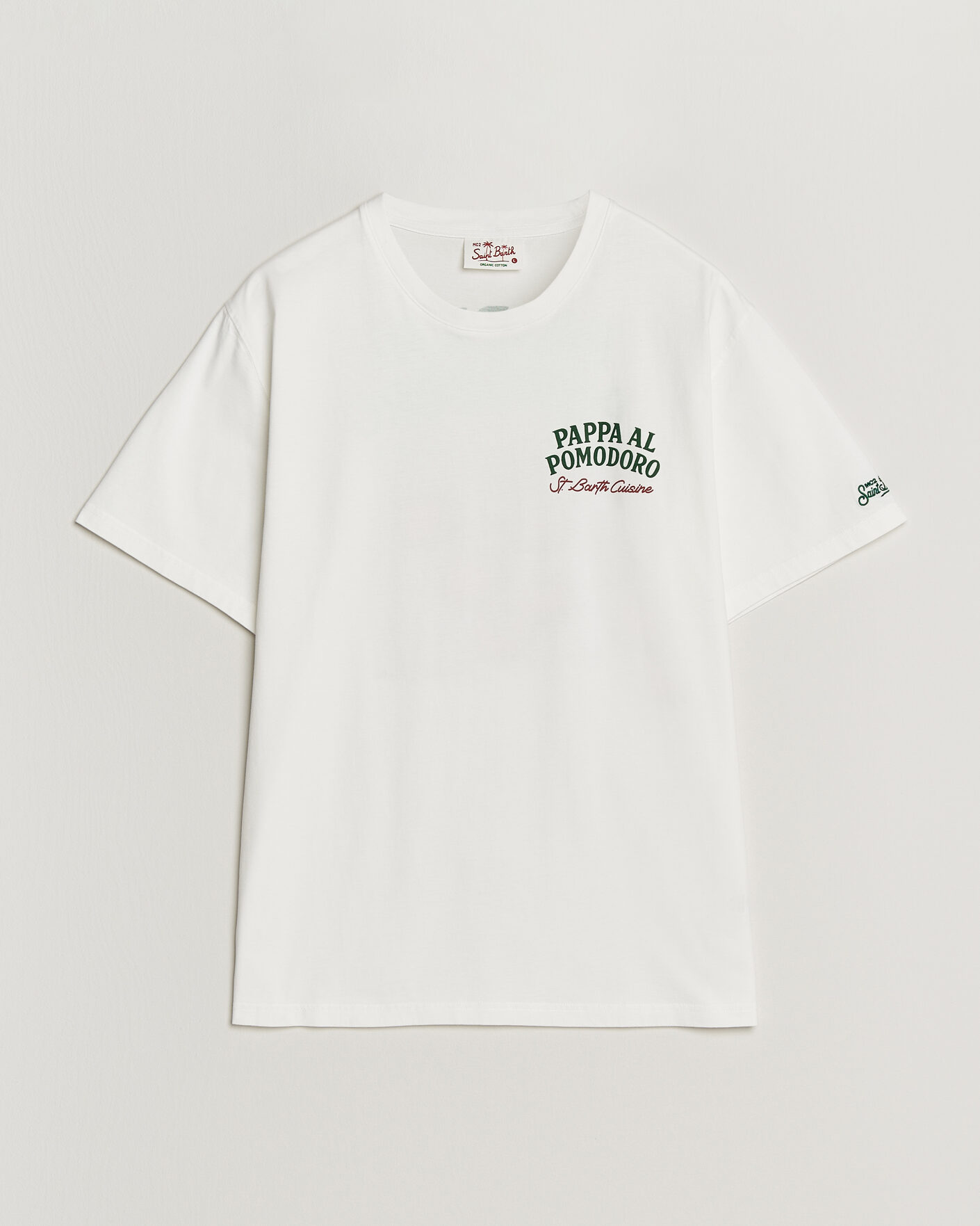 Herren | T-Shirts | MC2 Saint Barth | Back Printed Cotton T-Shirt Pappa Pomodoro