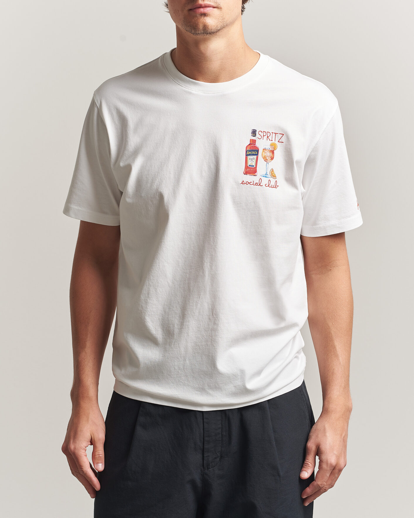 Herren | T-Shirts | MC2 Saint Barth | Printed Cotton T-Shirt Social Spritz