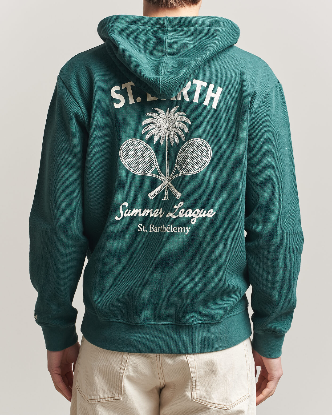 Herren | Pullover | MC2 Saint Barth | Back Printed Hoodie Tennis League
