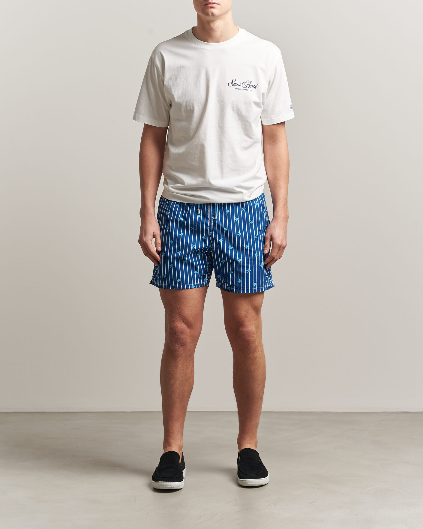 Herren | Badehosen | MC2 Saint Barth | Printed Swim Shorts Blue Starfish