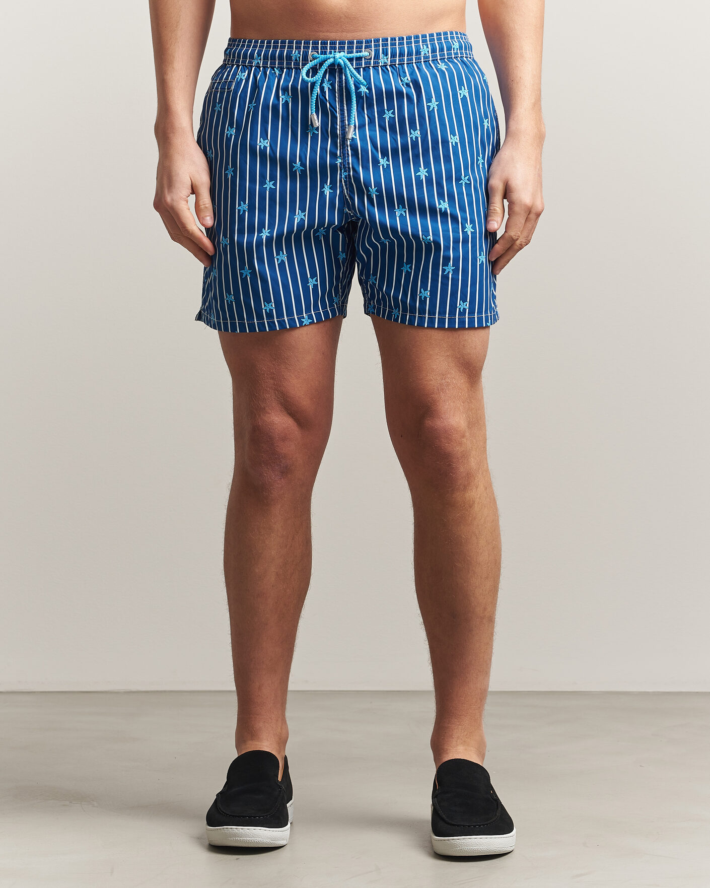 Herren | Badehosen | MC2 Saint Barth | Printed Swim Shorts Blue Starfish