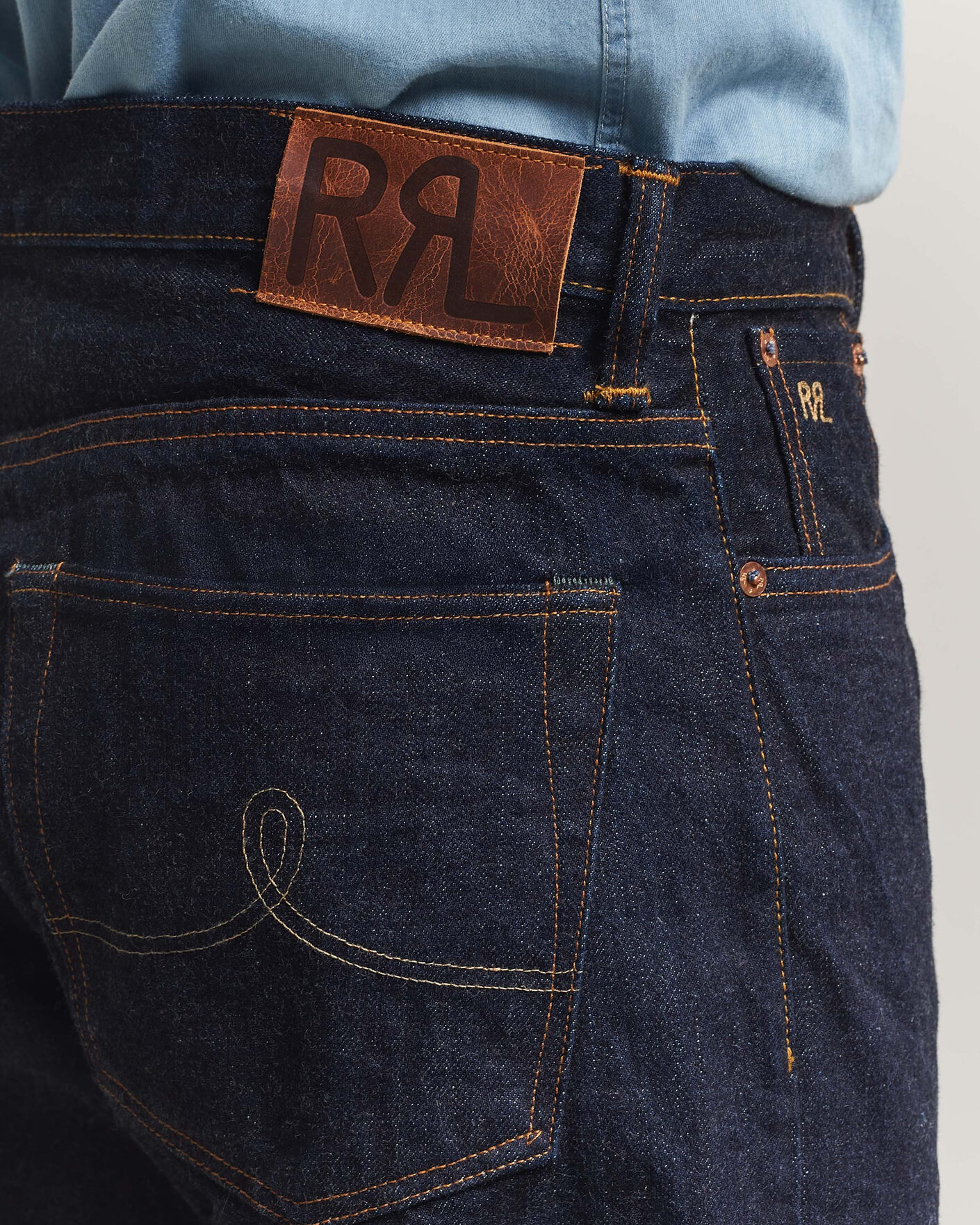 Herren | Jeans | RRL | Vintage Fit 5-Pocket Denim East/West Rinse