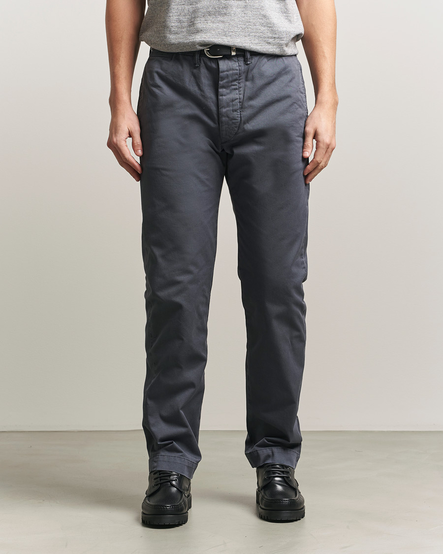 Herren | Hosen | RRL | Officers Flat Pants Navy