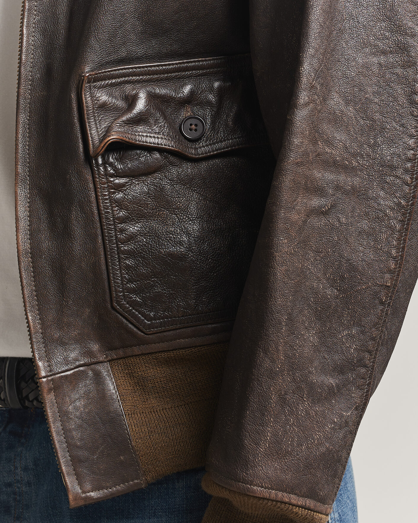 Herren | Jacken | RRL | Pratt Leather Jacket Vintage Brown