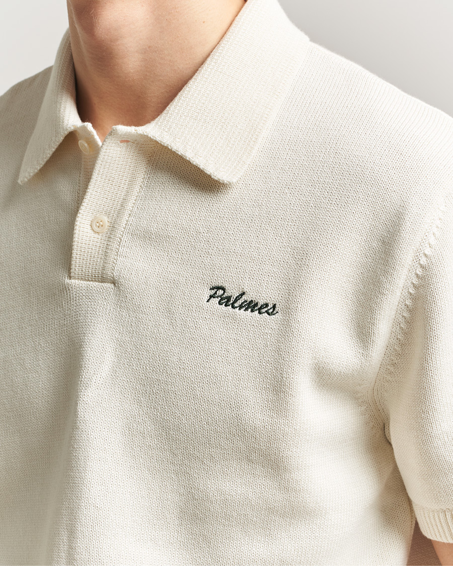 Herren | Poloshirts | Palmes | Cotton Knit Polo Off White