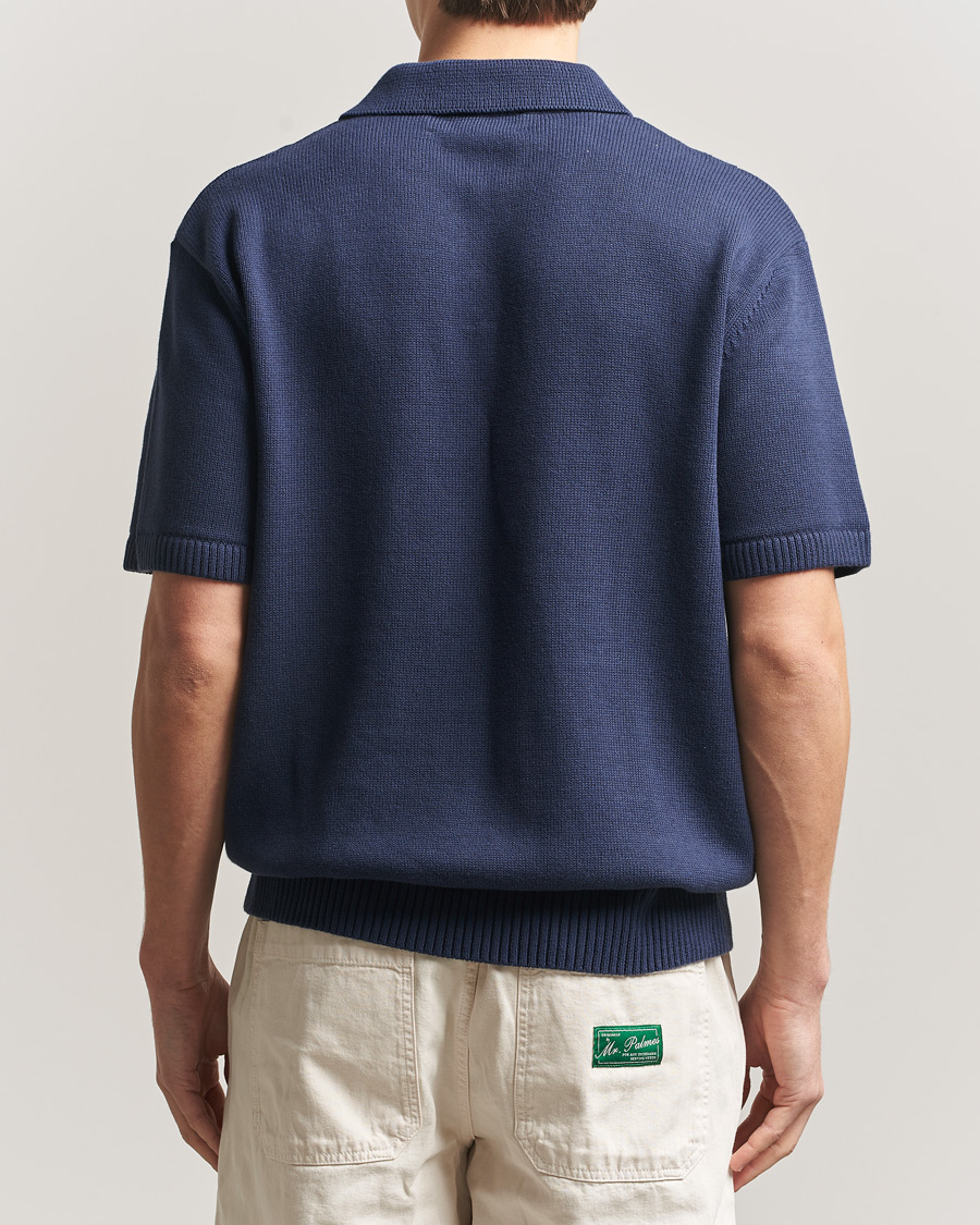 Herren | Poloshirts | Palmes | Cotton Knit Polo Navy
