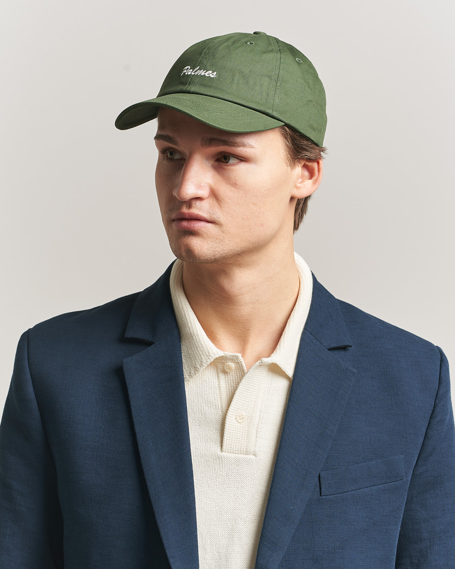 Herren | Hüte & Mützen | Palmes | Stitch 6-Panel Cap Dark Green