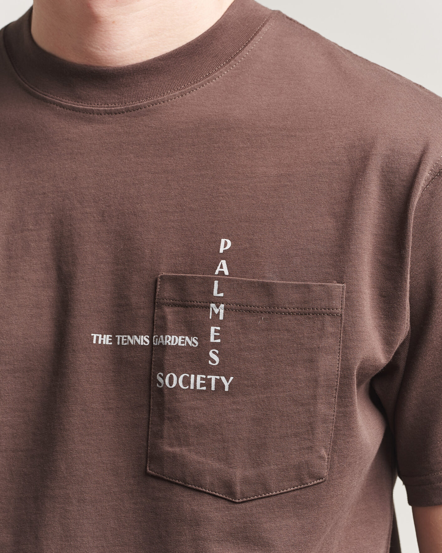 Herren | T-Shirts | Palmes | Ramus Pocket T-Shirt Brown