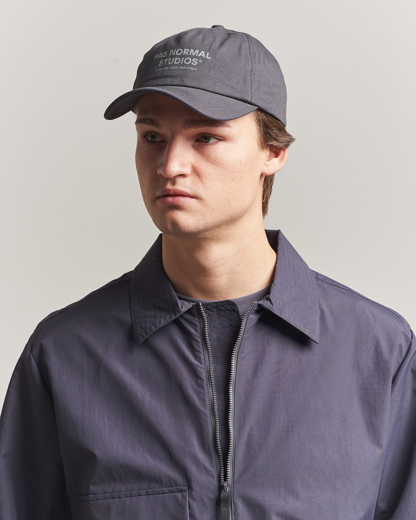 Herren | Hüte & Mützen | Pas Normal Studios | Off Race Cotton Cap Dark Navy