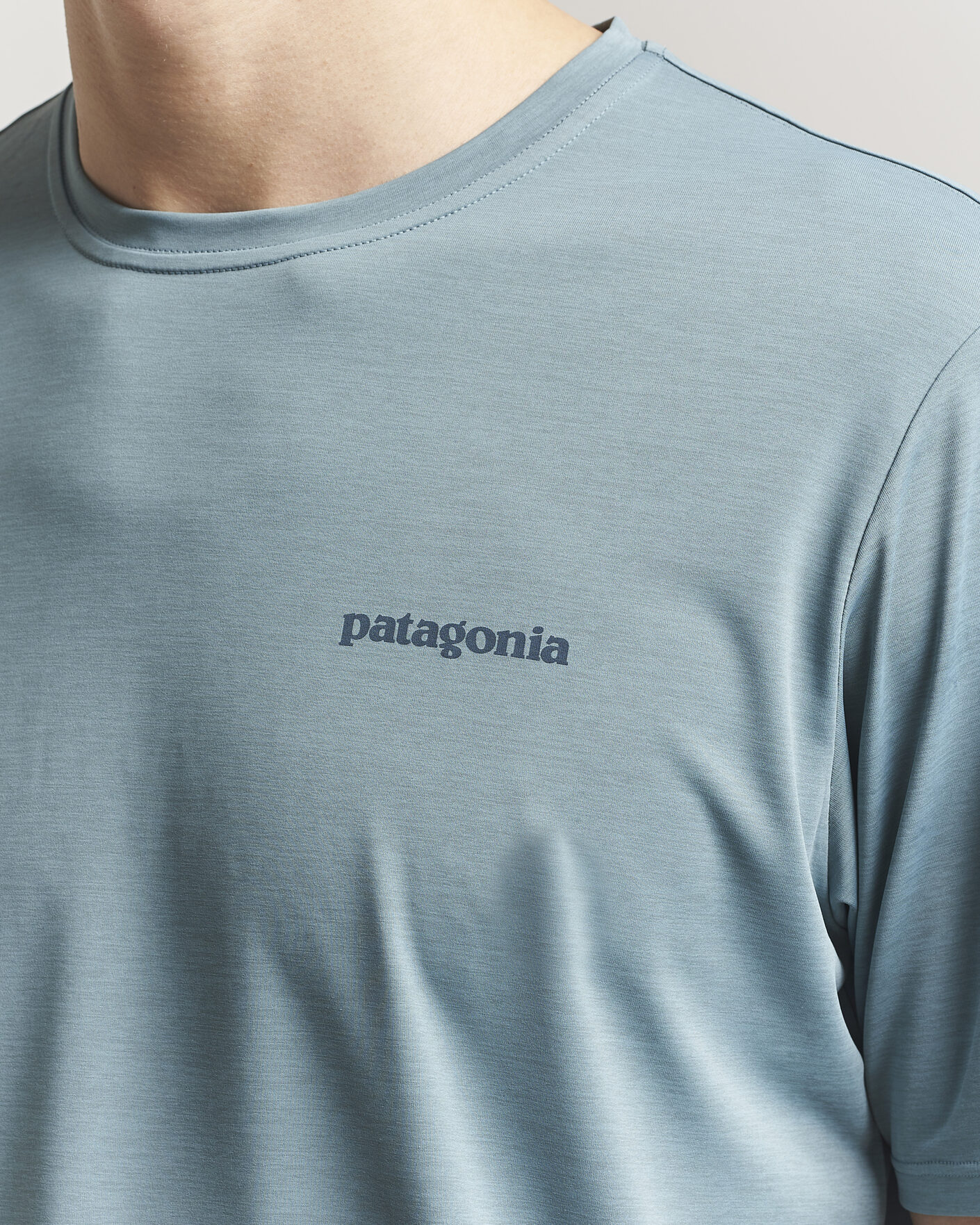Herren | T-Shirts | Patagonia | Cap Cool Daily Logo T-Shirt Blue Sage