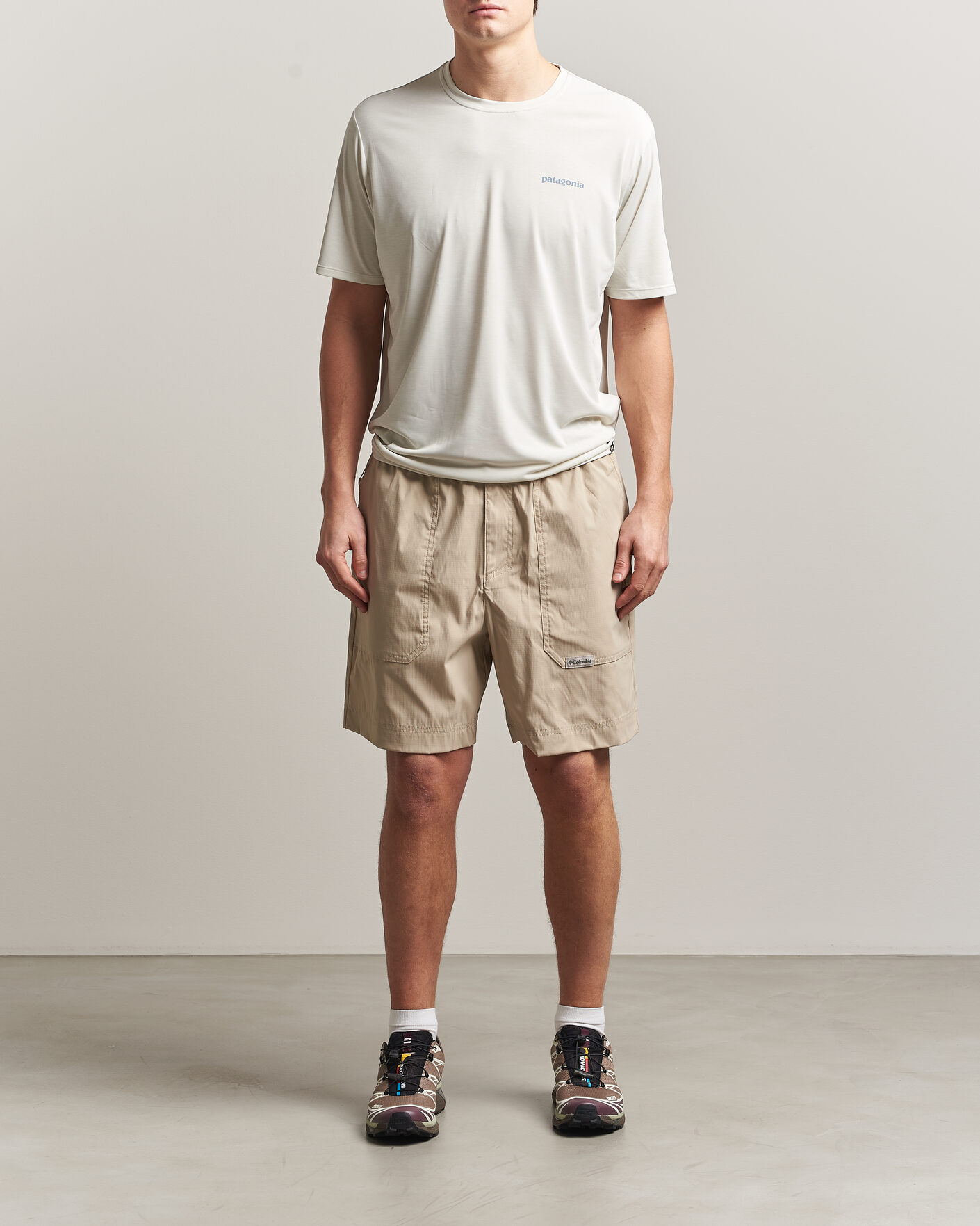 Herren | T-Shirts | Patagonia | Cap Cool Daily Logo T-Shirt Dyno White