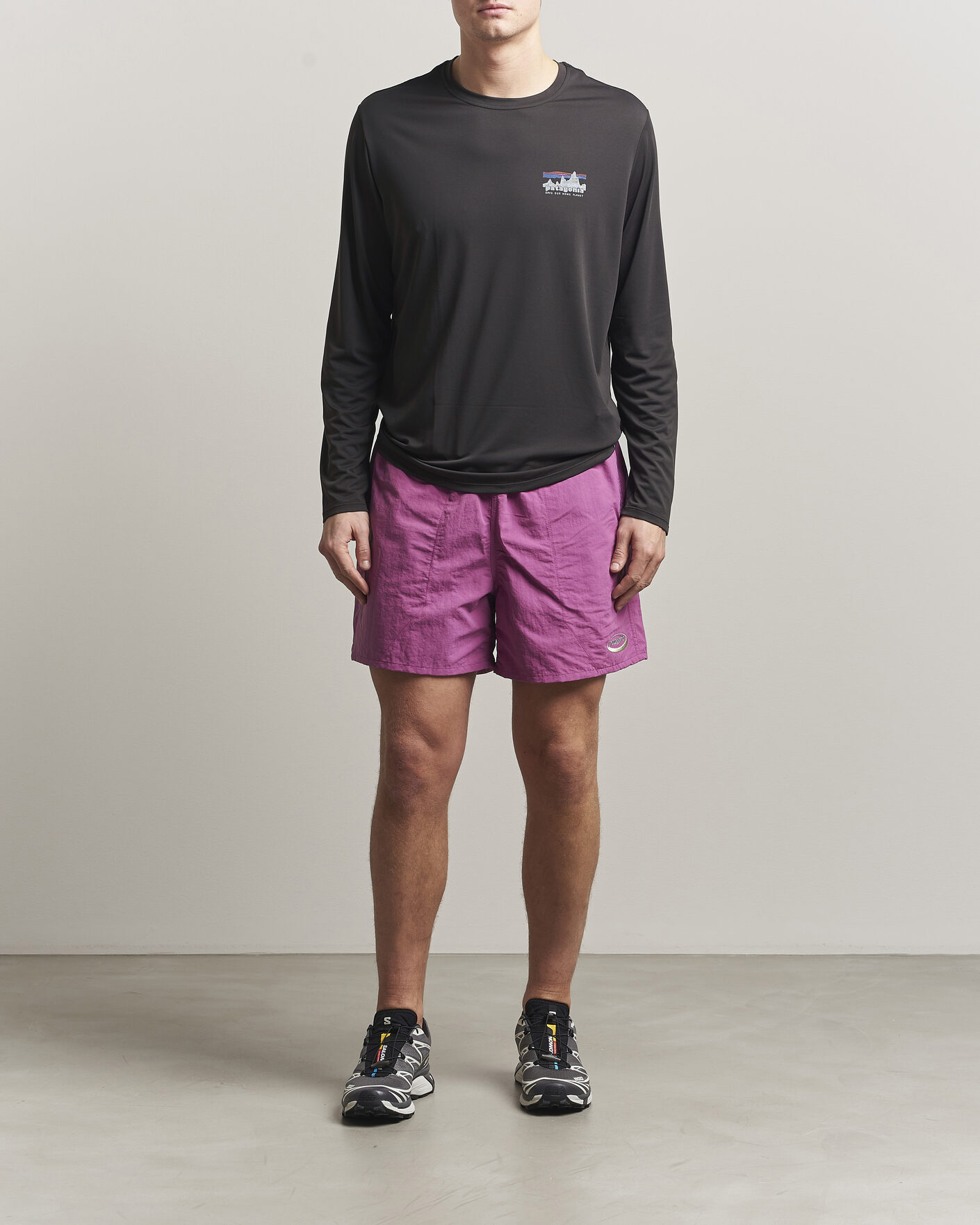 Herren | T-Shirts | Patagonia | 73 Skyline Cap Cool Daily Long Sleeve T-Shirt Black