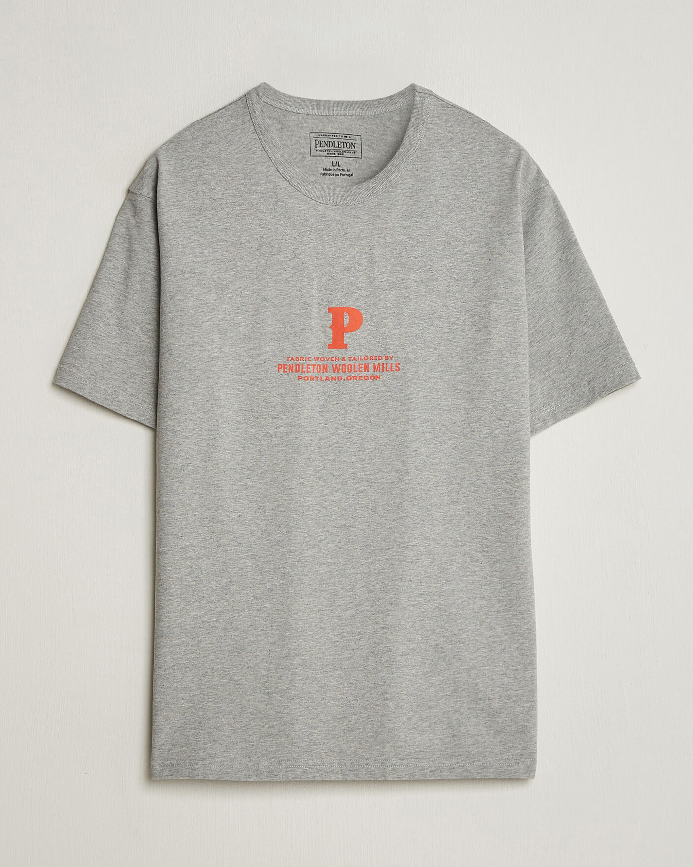 Herren | T-Shirts | Pendleton | Heavyweight P Tee Ash Heather Grey
