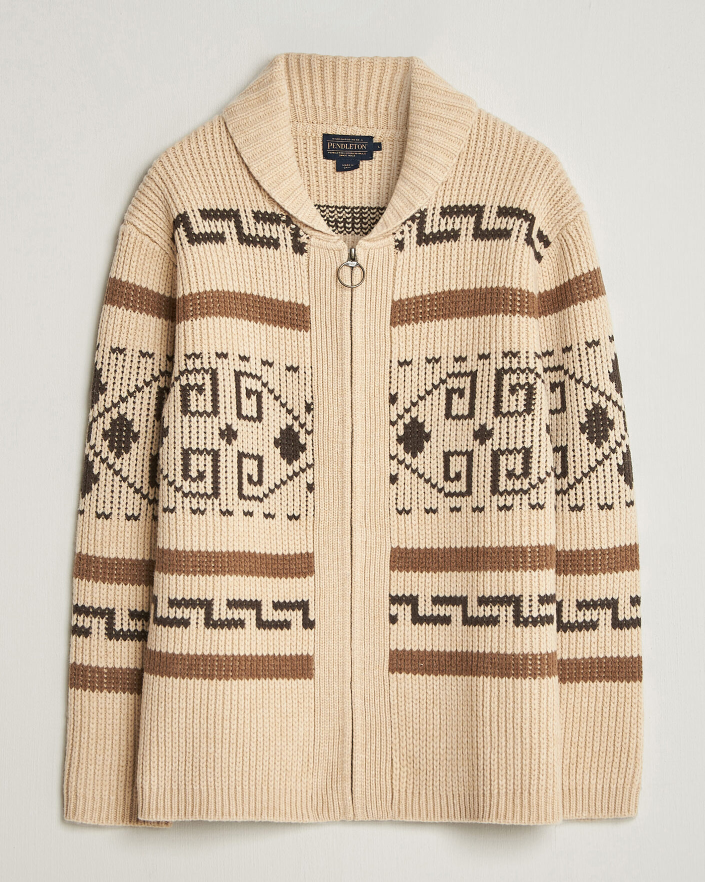 Herren | Pullover | Pendleton | Original Westerley Cardigan Tan/Brown