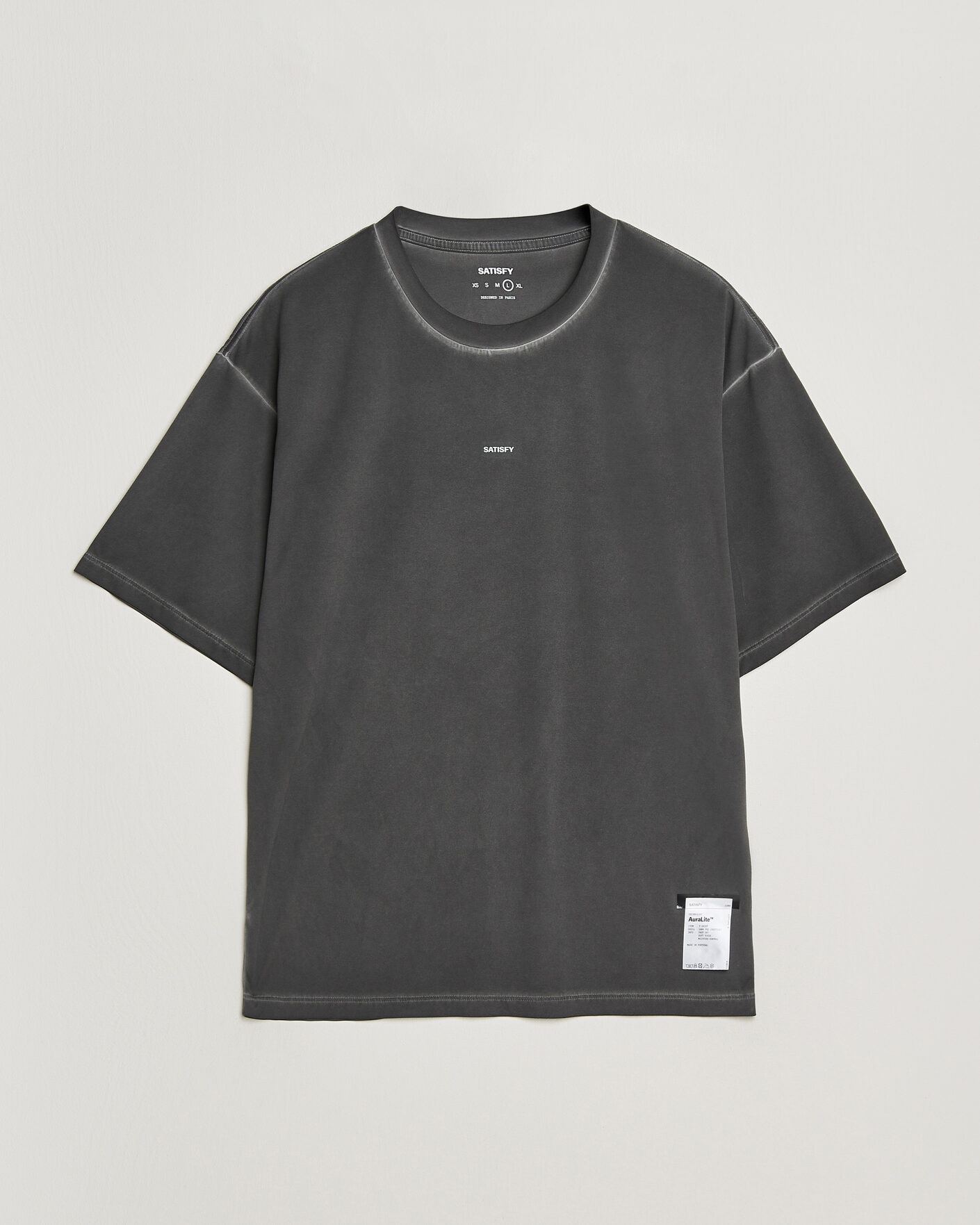 Herren | T-Shirts | Satisfy | AuraLite T-Shirt Pigment Black