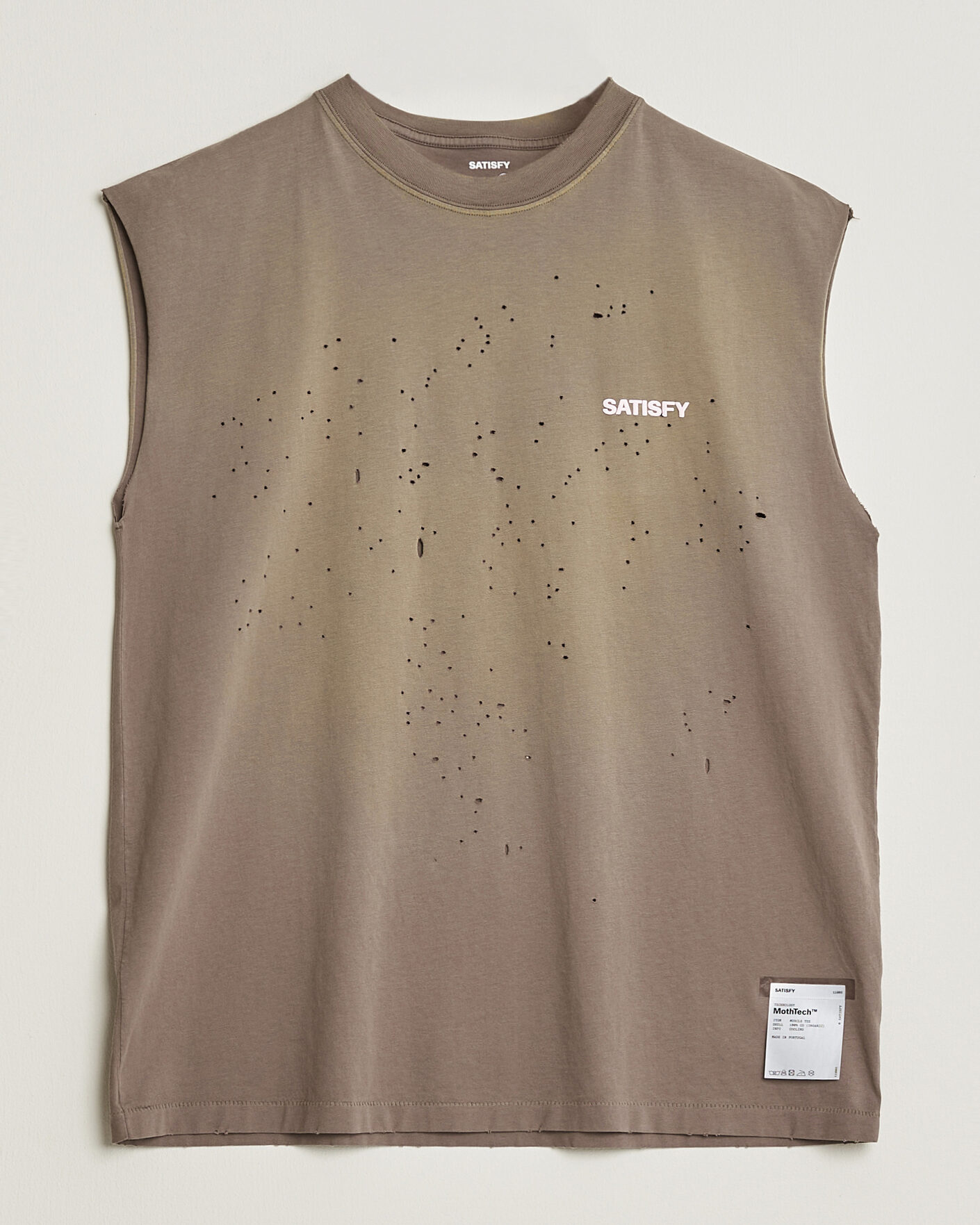 Herren | T-Shirts | Satisfy | MothTech Muscle Tee Sun Bleached Falcon