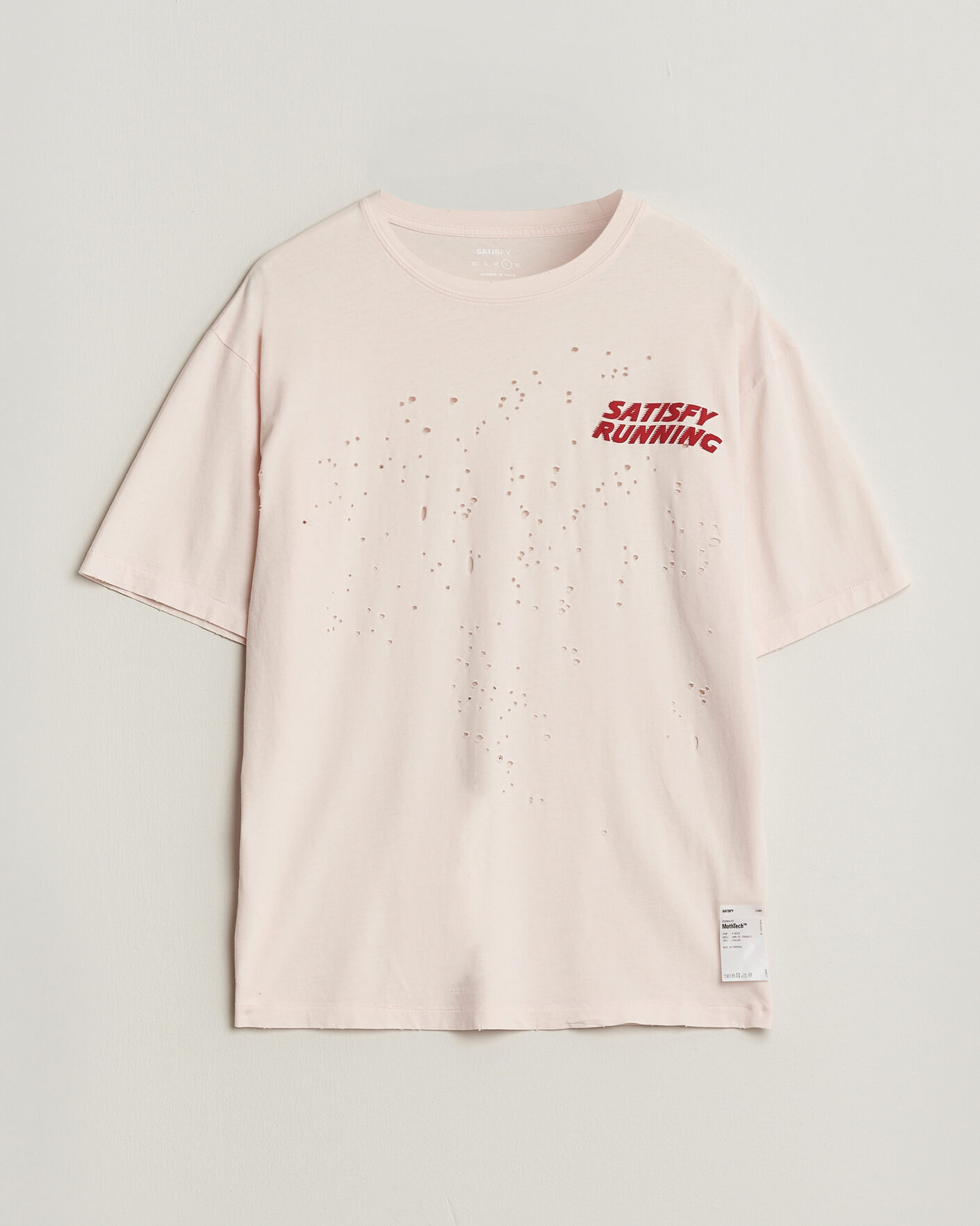 Herren | T-Shirts | Satisfy | MothTech T-Shirt Sun Bleached Rosewater