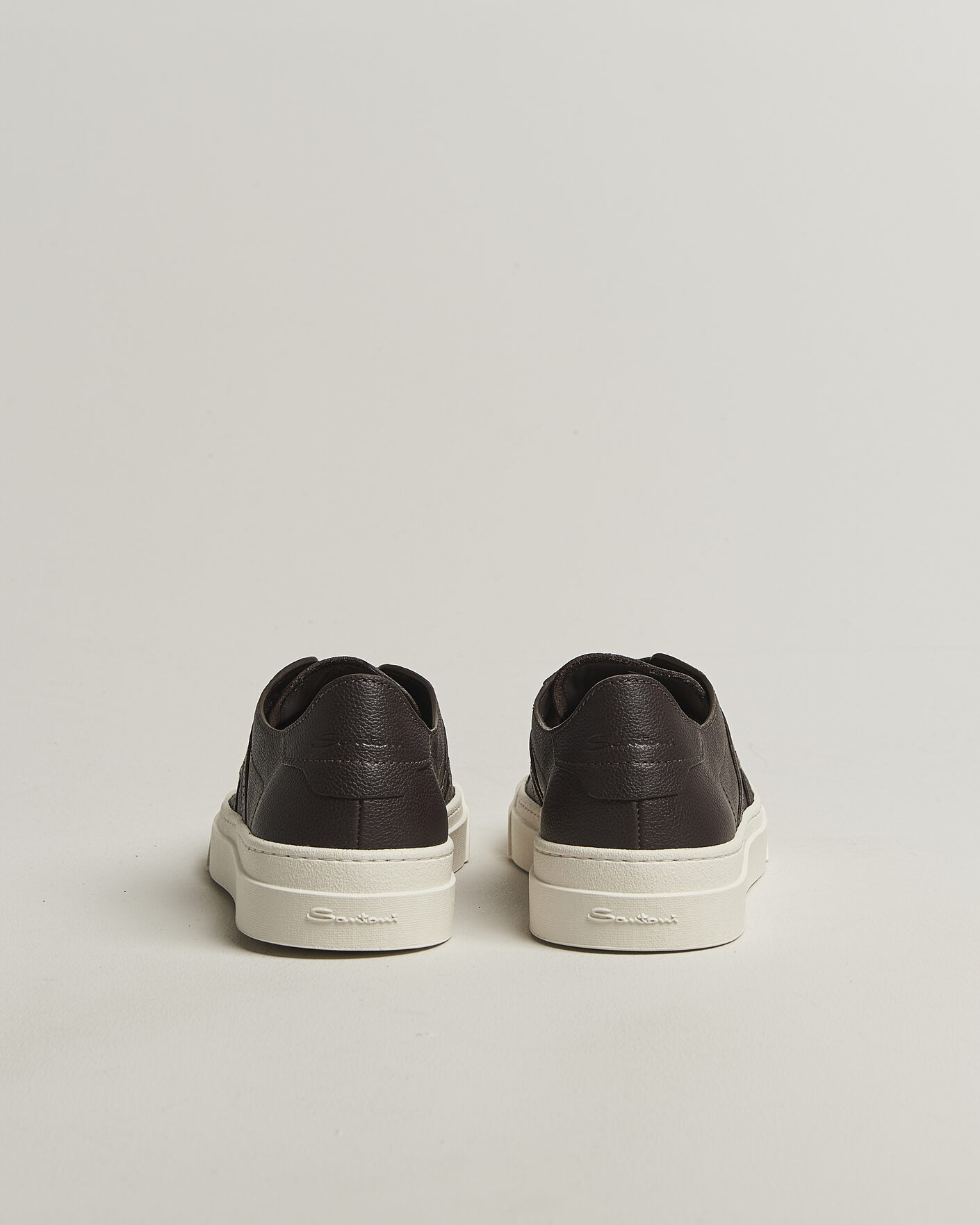 Herren | Sneaker | Santoni | Double Buckle Sneakers Dark Brown Calf
