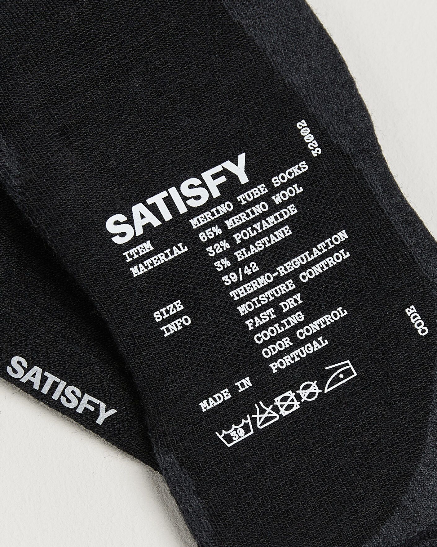 Herren | Unterwäsche | Satisfy | Merino Tube Socks Black