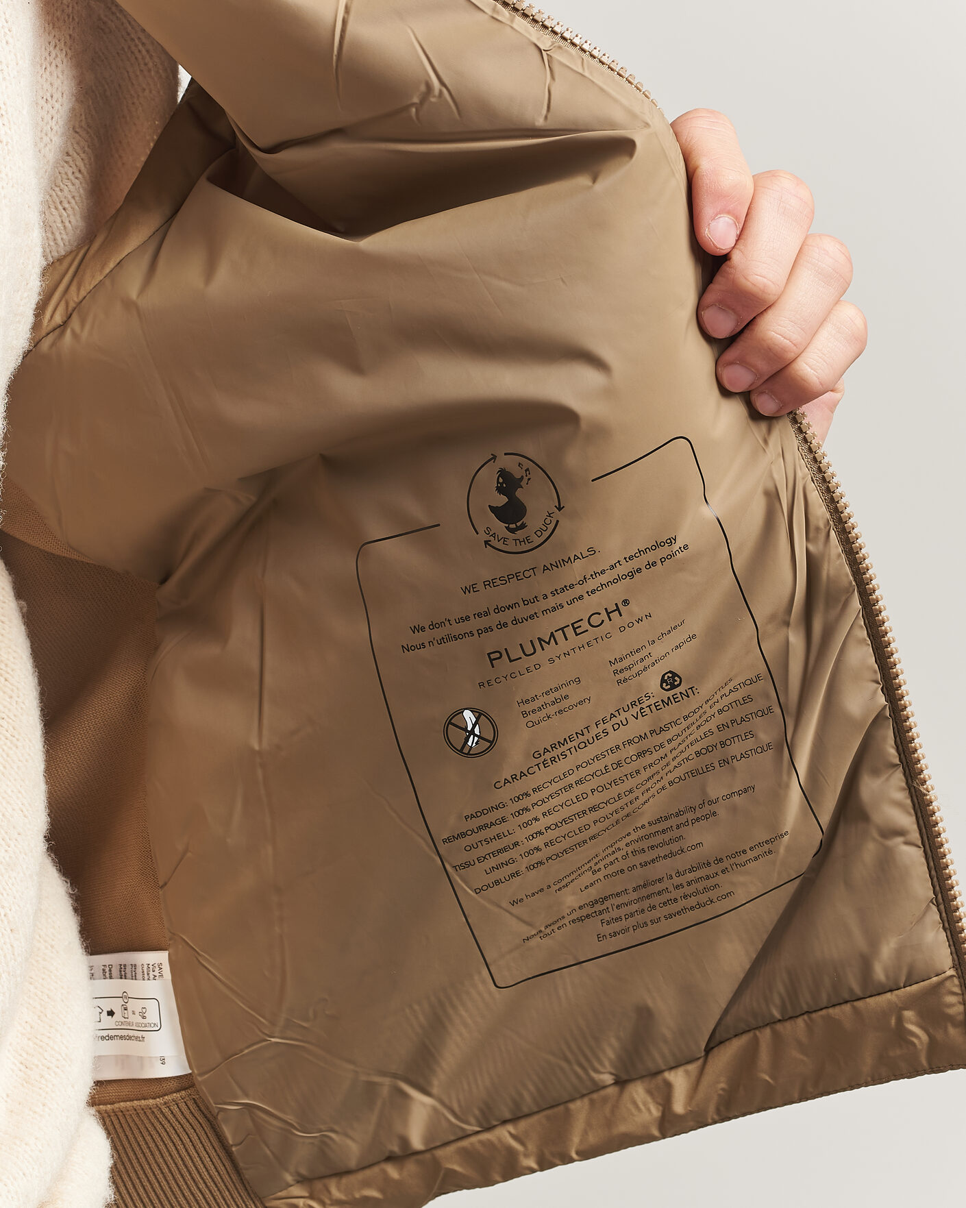 Herren | Westen | Save The Duck | Orris Hybrid Vest Khaki Brown