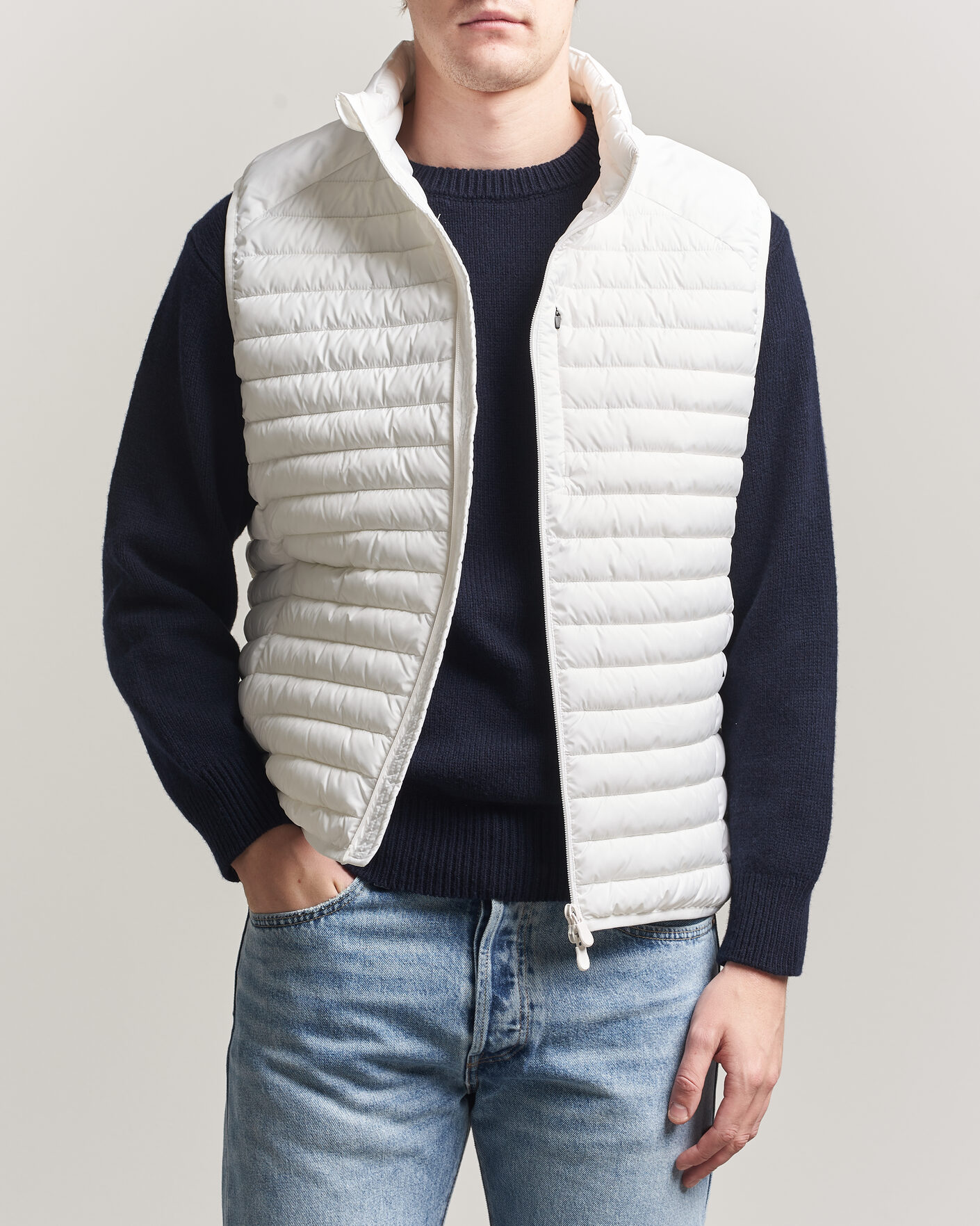Herren | Westen | Save The Duck | Dave Lightweight Padded Vest Dull White