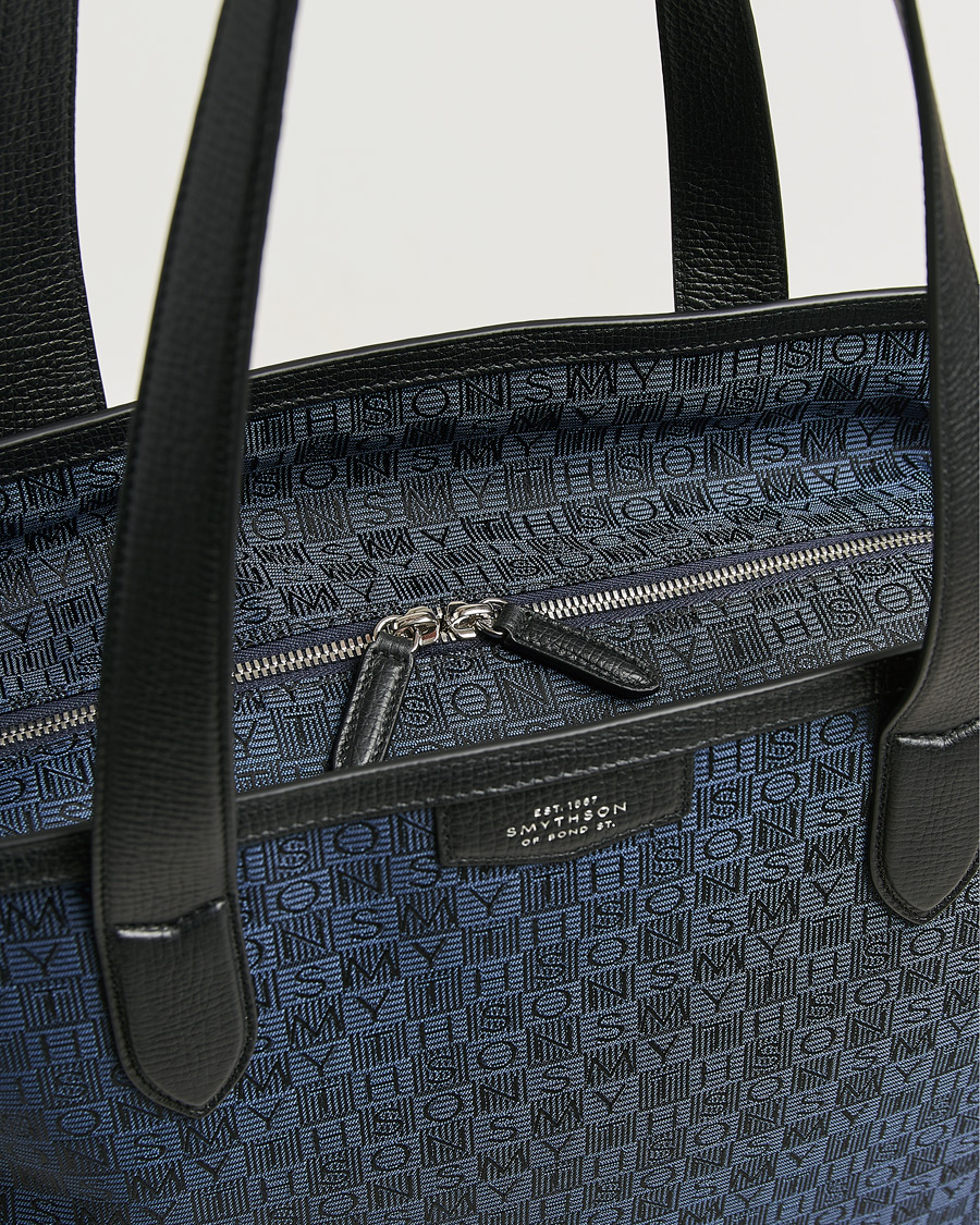 Herren | Taschen | Smythson | Canvas Stamp Tote Navy