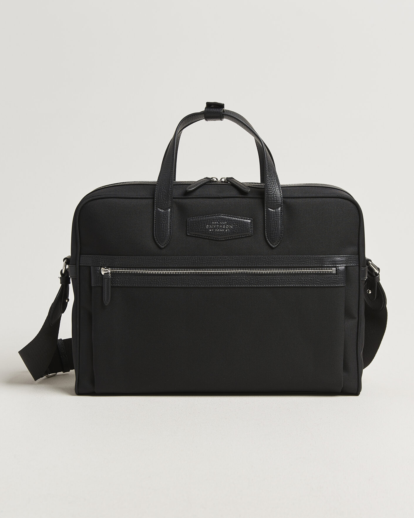 Herren | Taschen | Smythson | Canvas Norton Briefcase Black
