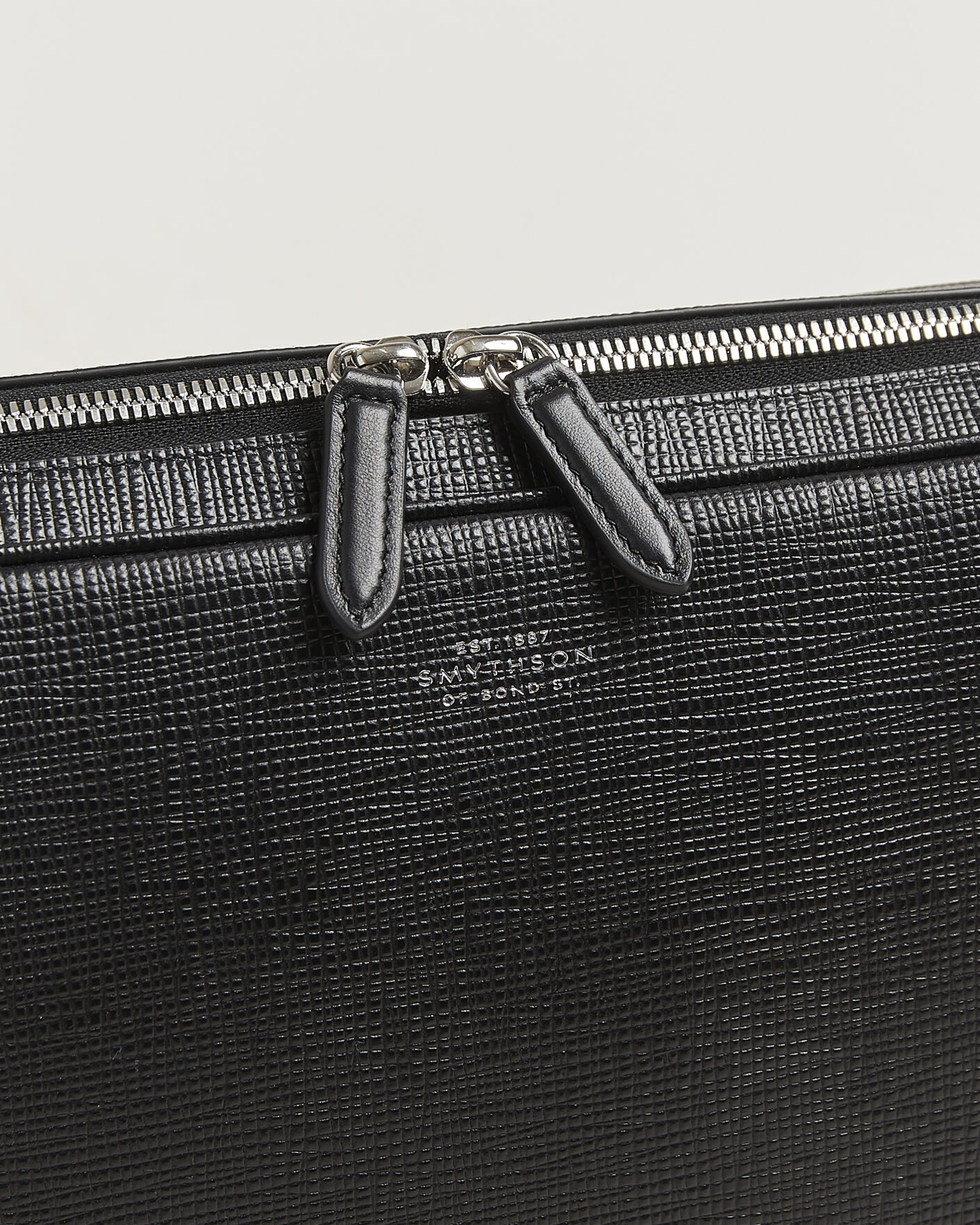 Herren | Taschen | Smythson | Panama Slim Messenger Bag Black