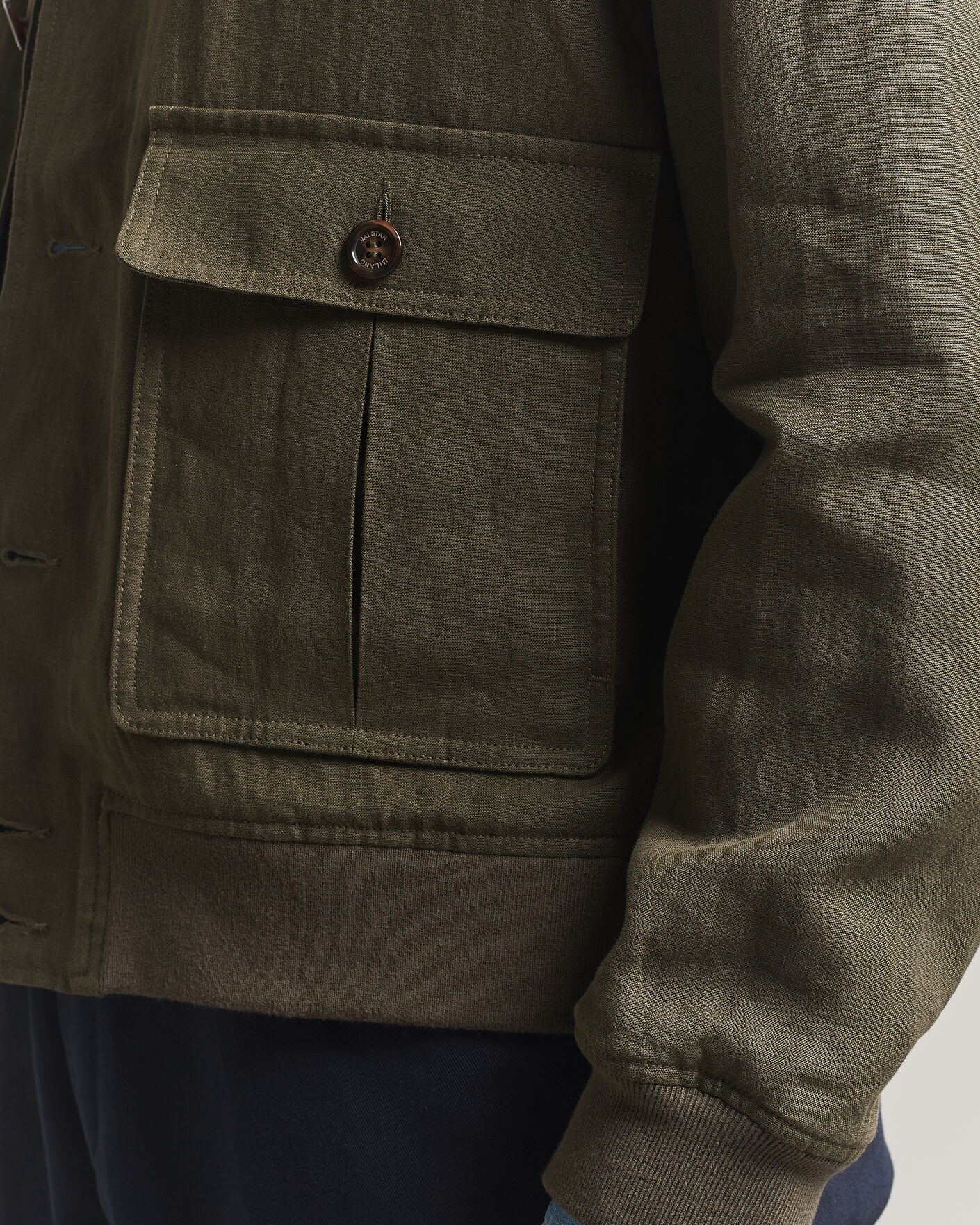 Herren | Jacken | Valstar | Valstarino Linen Jacket Olive