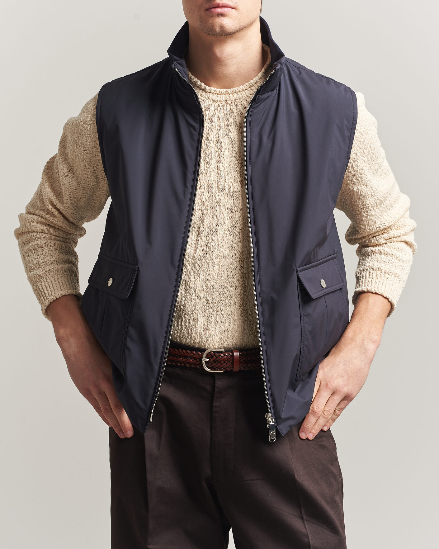 Herren | Westen | Valstar | Nylon Zip Vest Navy