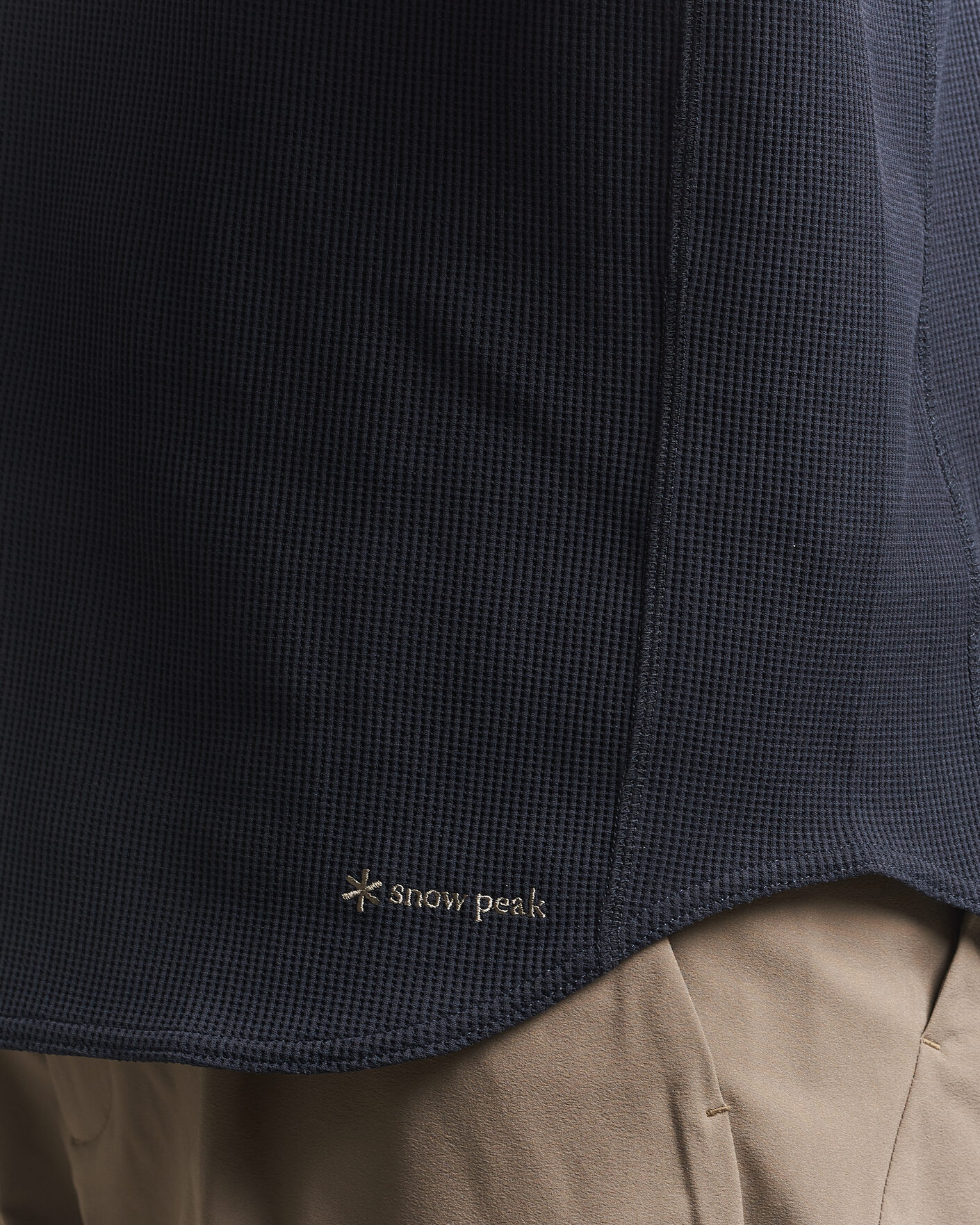Herren | T-Shirts | Snow Peak | Dry Waffle T-Shirt Dark Navy
