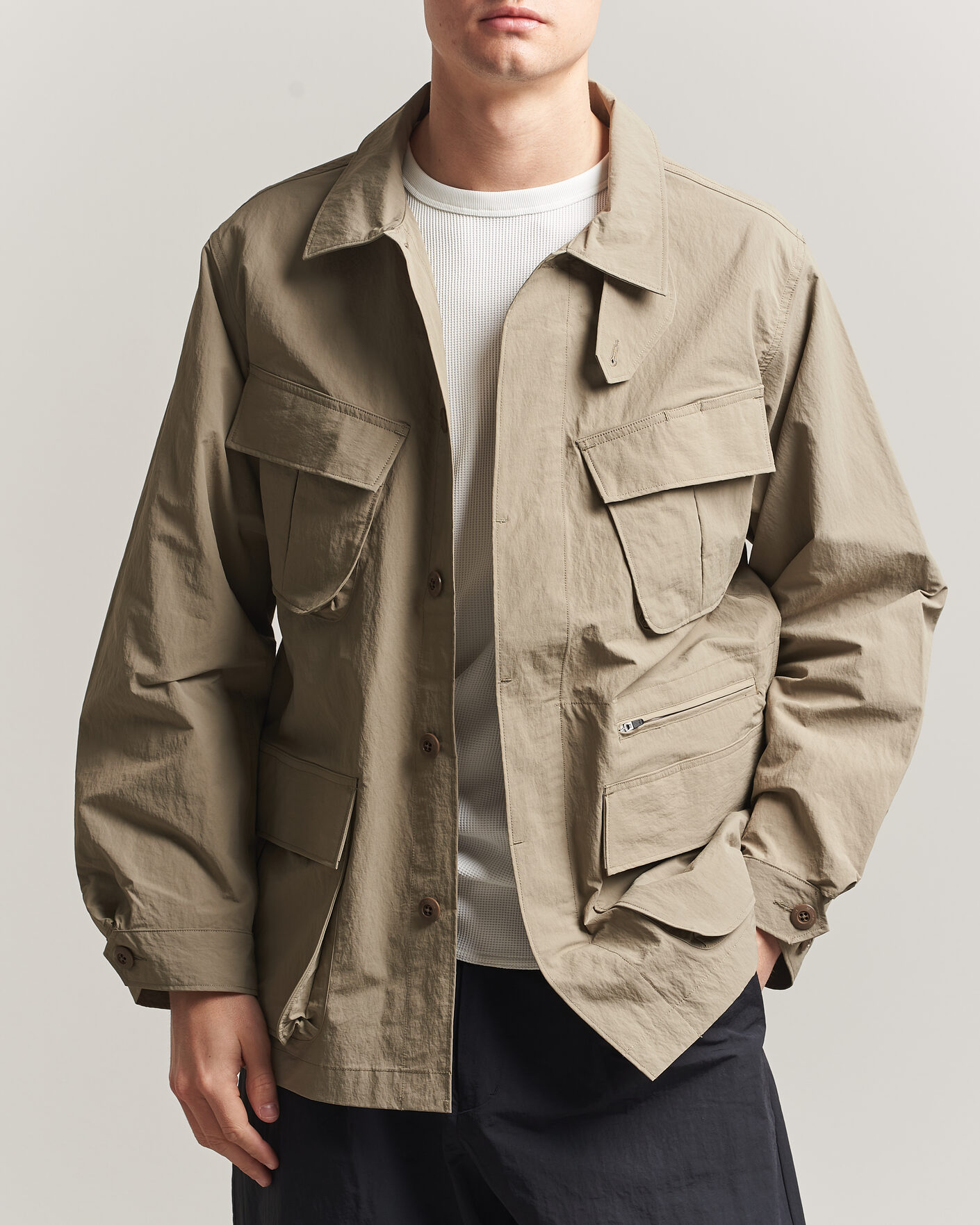 Herren | Jacken | Snow Peak | Nylon Washer Jacket Greige