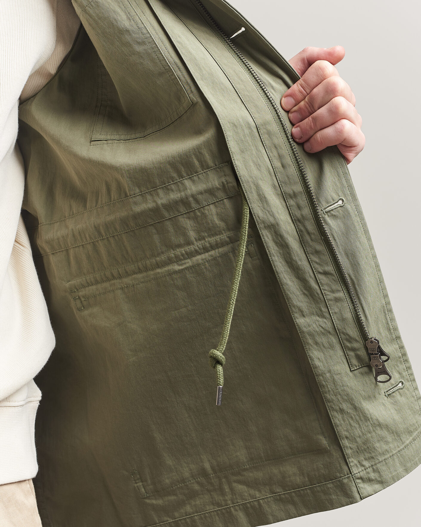 Herren | Jacken | Gant | Cotton Field Jacket Dry Herb Green
