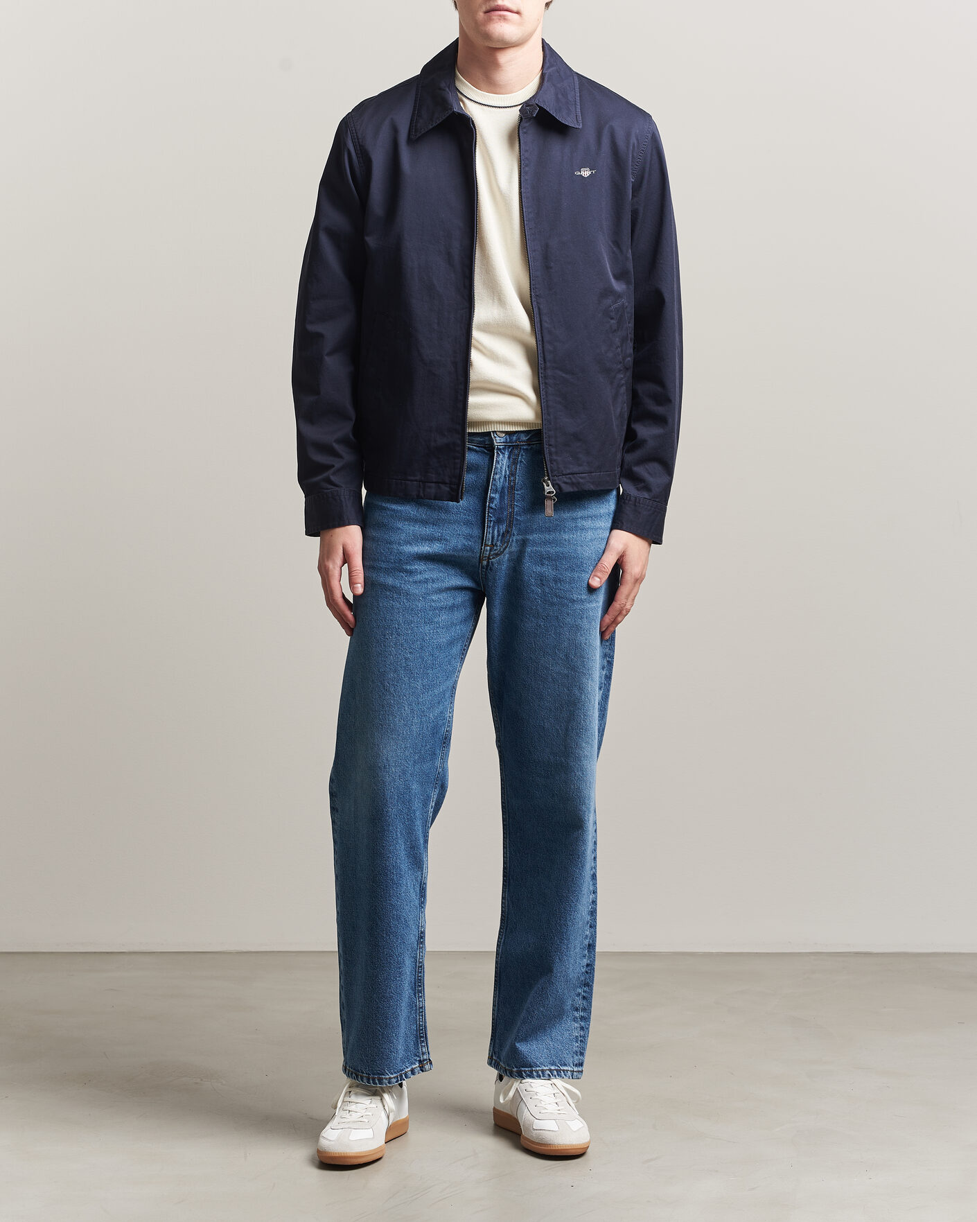 Herren | Jacken | Gant | Cotton Windcheater Jacket Evening Blue
