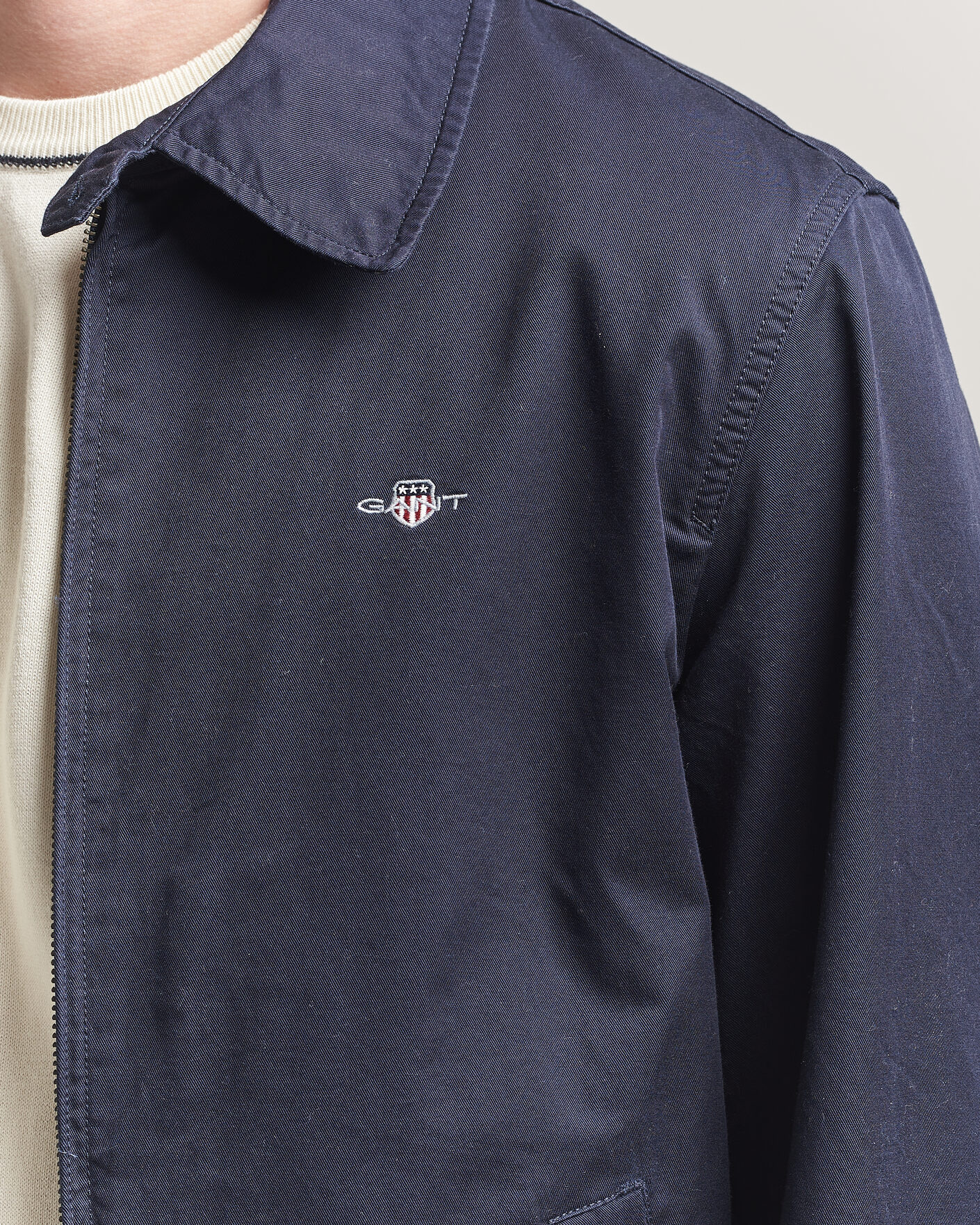 Herren | Jacken | Gant | Cotton Windcheater Jacket Evening Blue