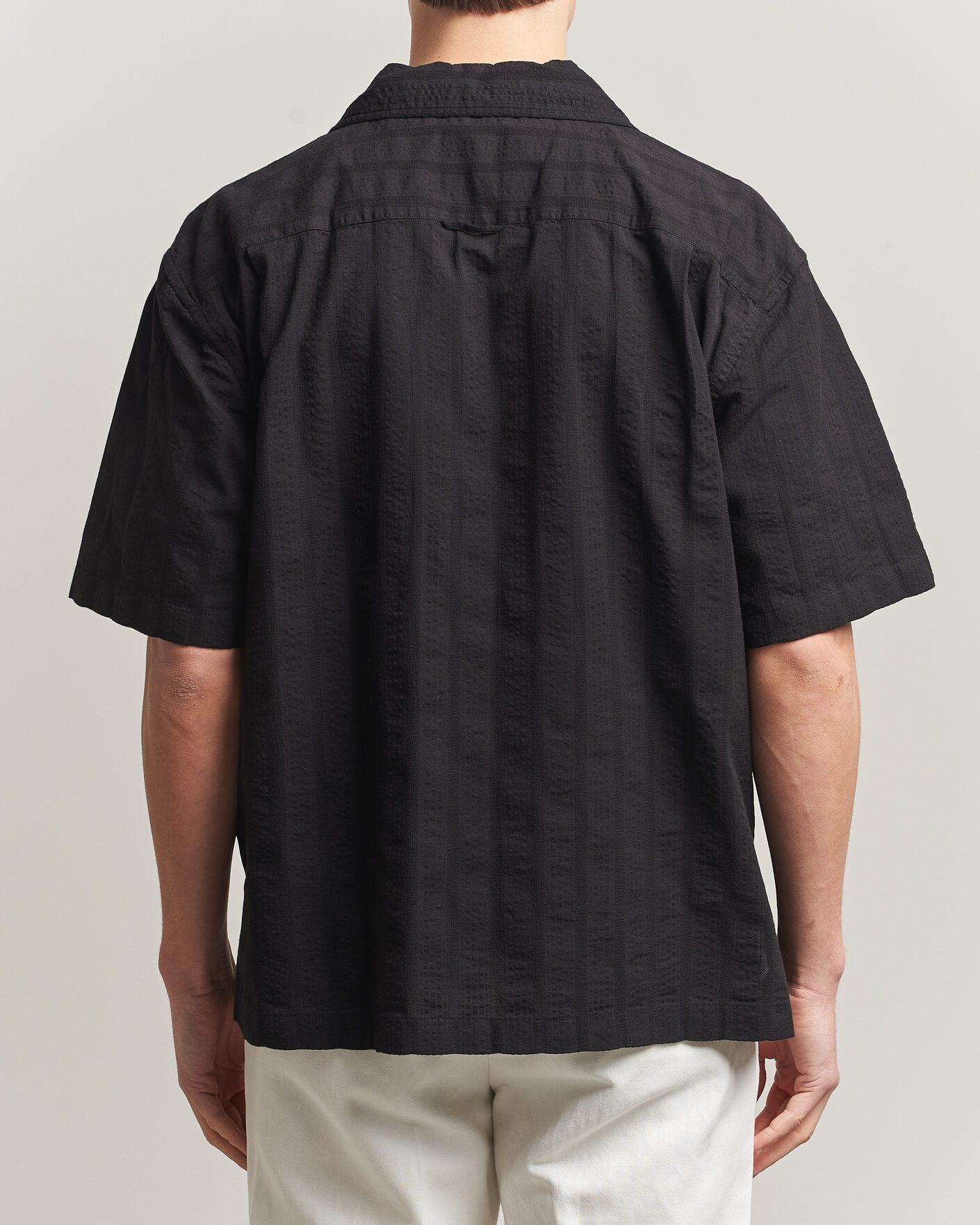Herren | Hemden | Gant | Relaxed Fit Dobby Striped Camp Shirt Black