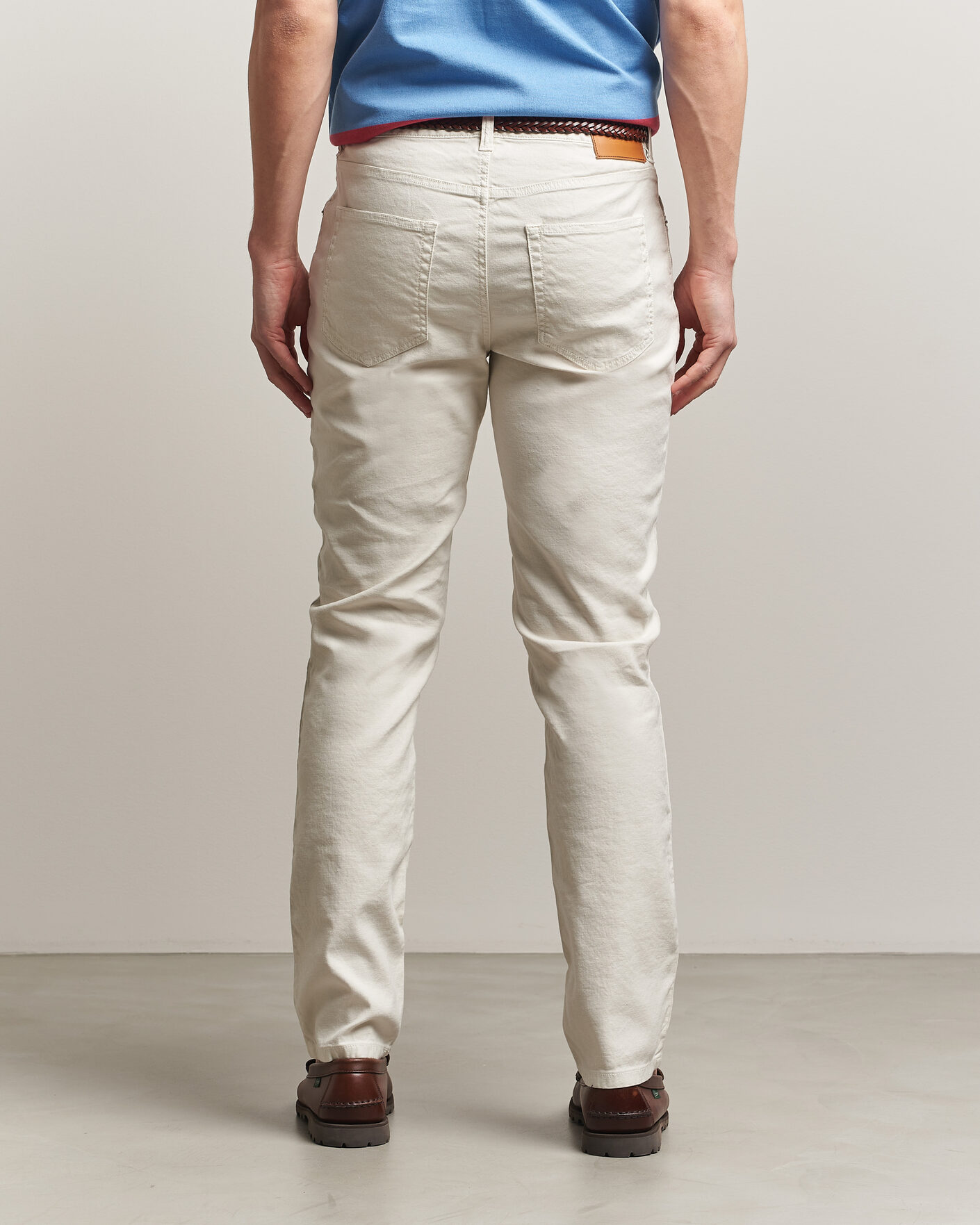 Herren | Hosen | Gant | Slim Fit Cotton/Linen 5-Pocket Pants Sand