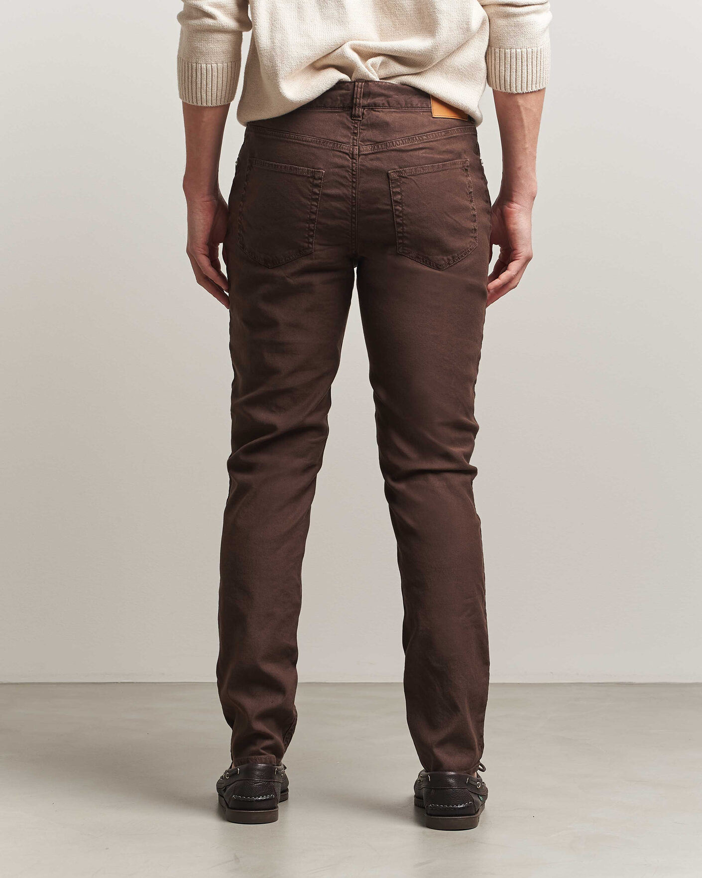 Herren | Hosen | Gant | Slim Fit Cotton/Linen 5-Pocket Pants Rich Brown