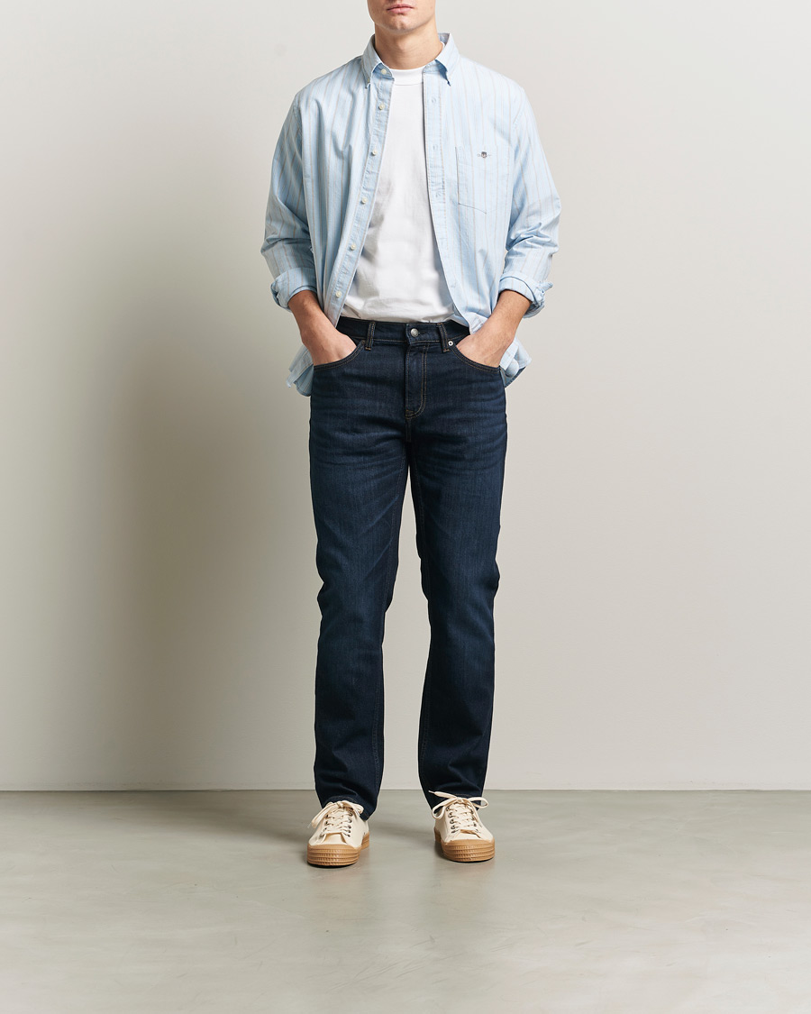 Herren | Hosen | Gant | Regular Fit Jeans Dark Blue Broken In