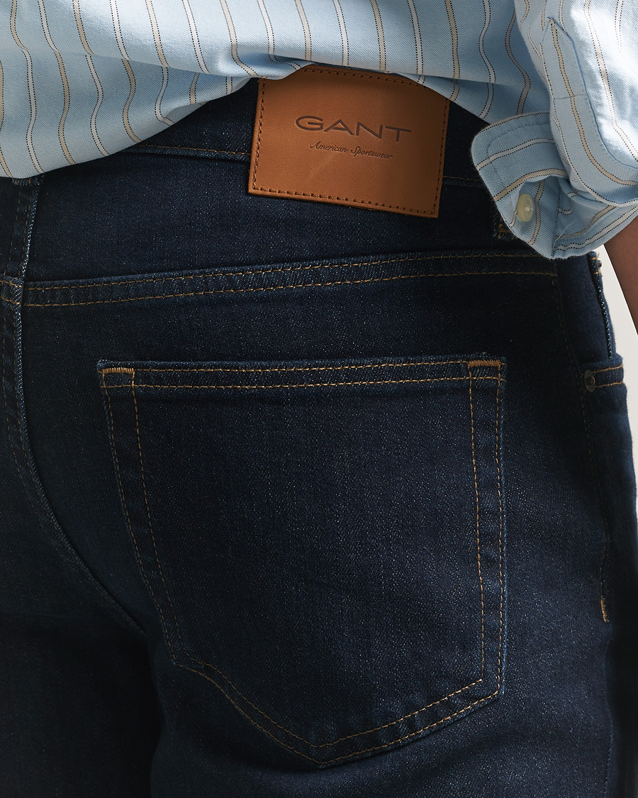 Herren | Hosen | Gant | Regular Fit Jeans Dark Blue Broken In